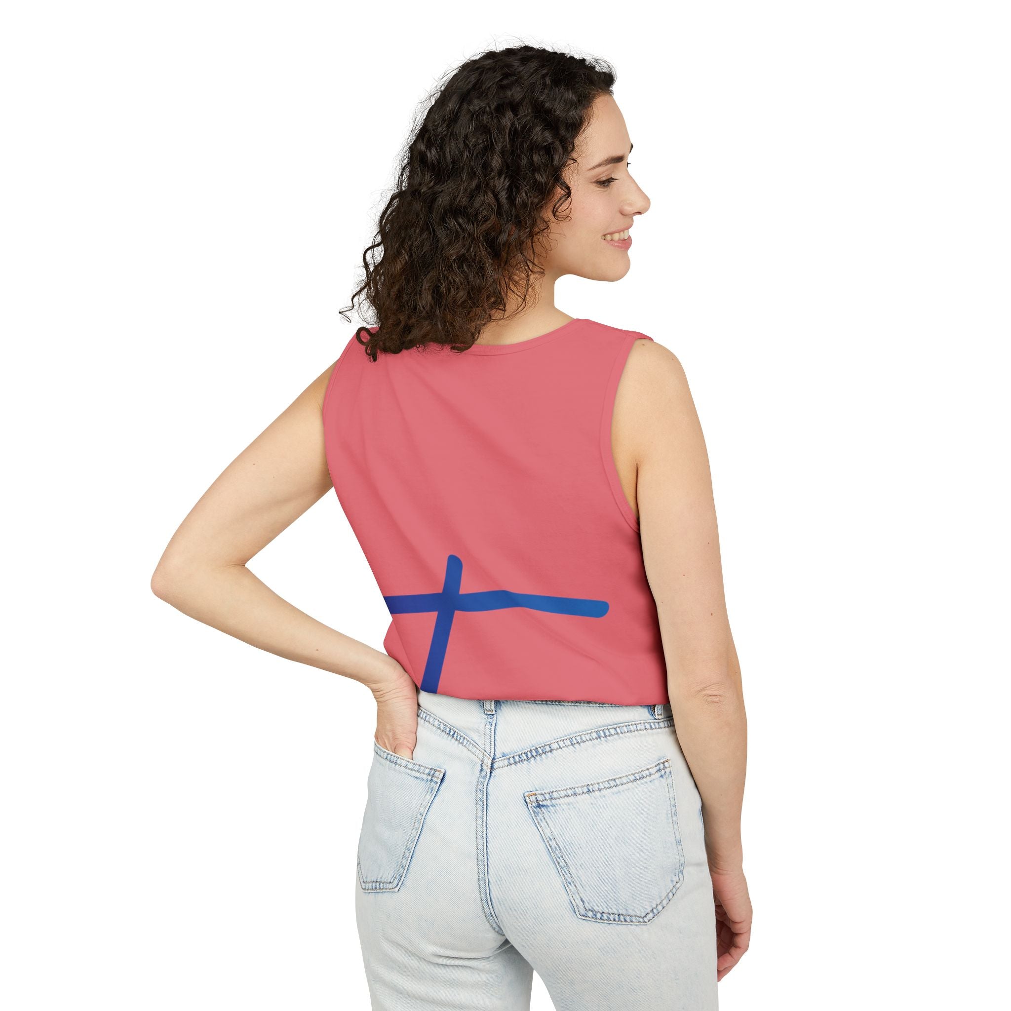 Travorium Script Logo Tank Top — Travel Lifestyle Graphic Tank