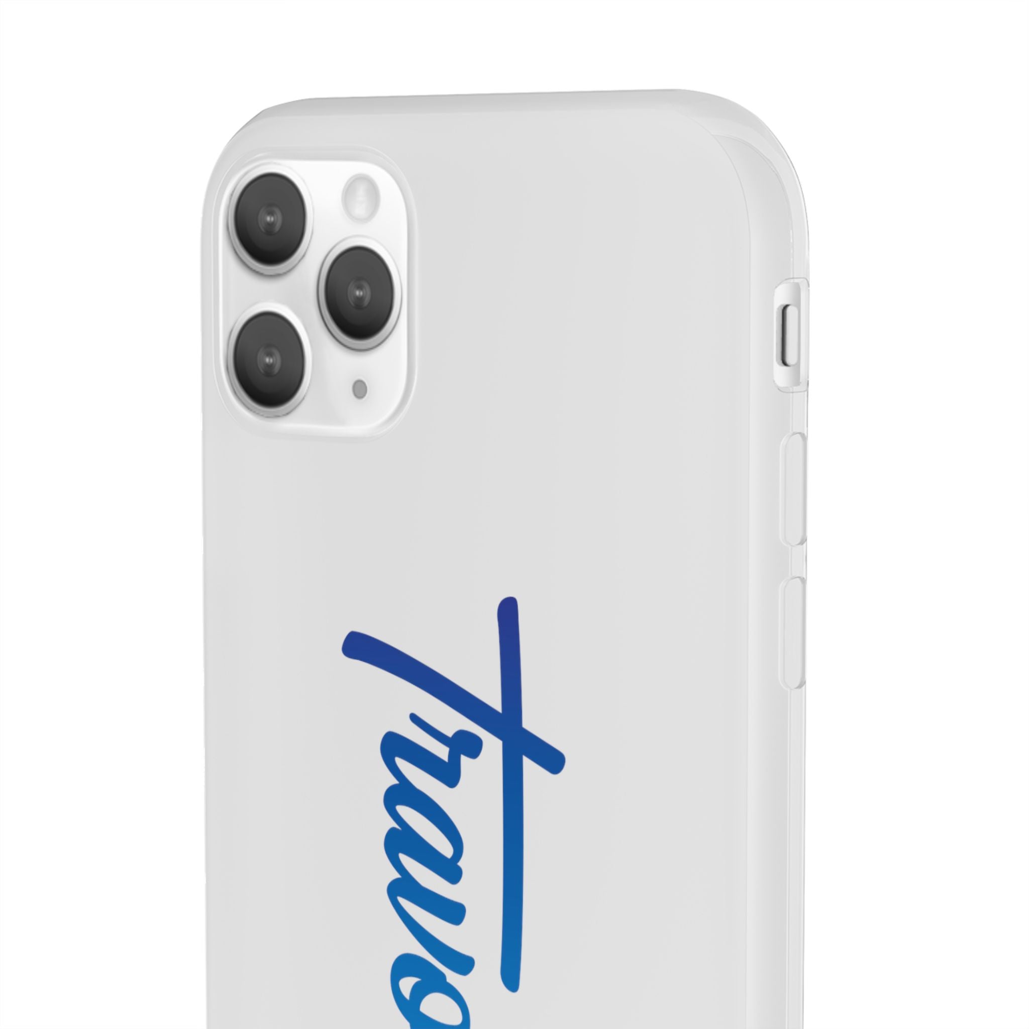 Phone Case — 'Travorium' Blue Script Flexible Protective Case