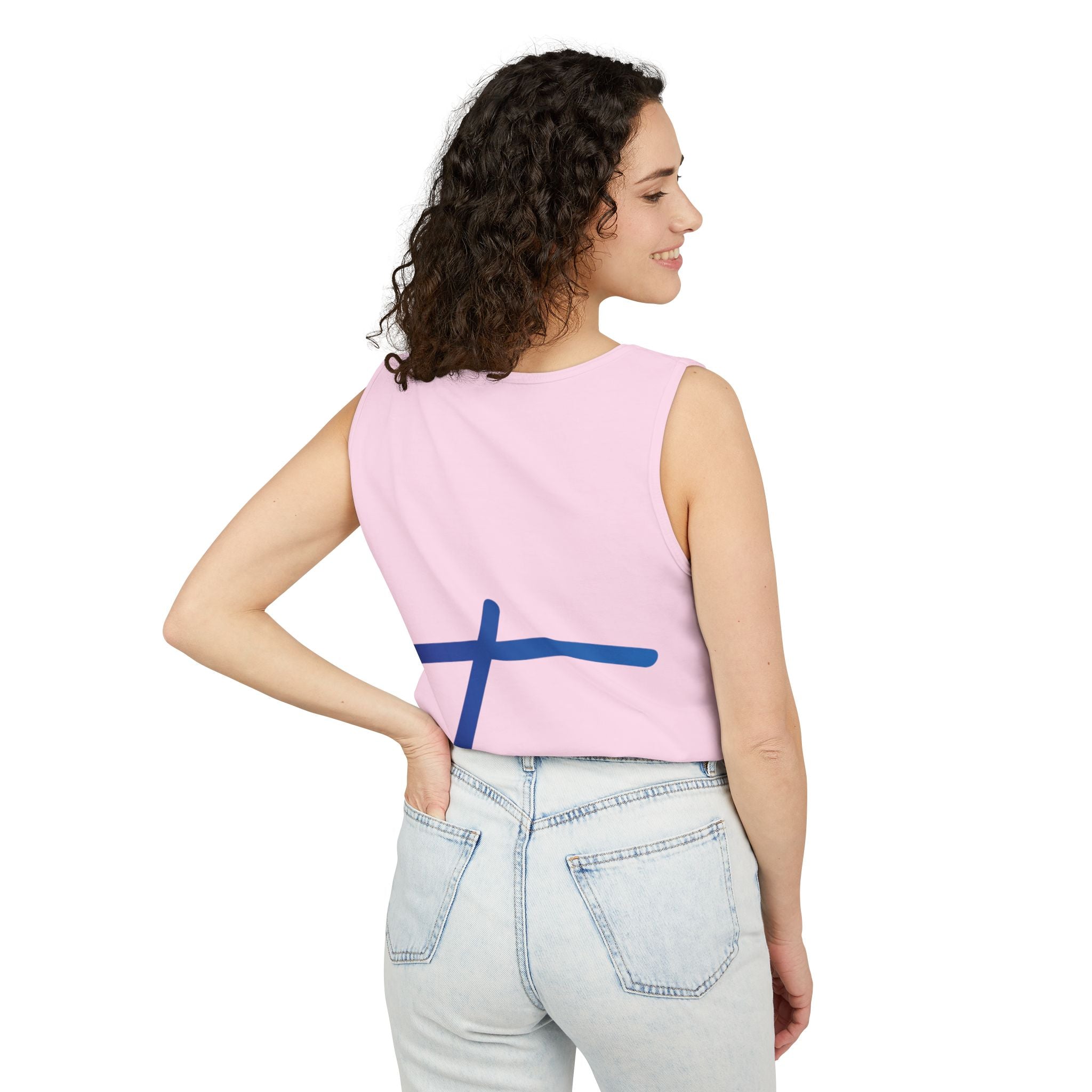 Travorium Script Logo Tank Top — Travel Lifestyle Graphic Tank
