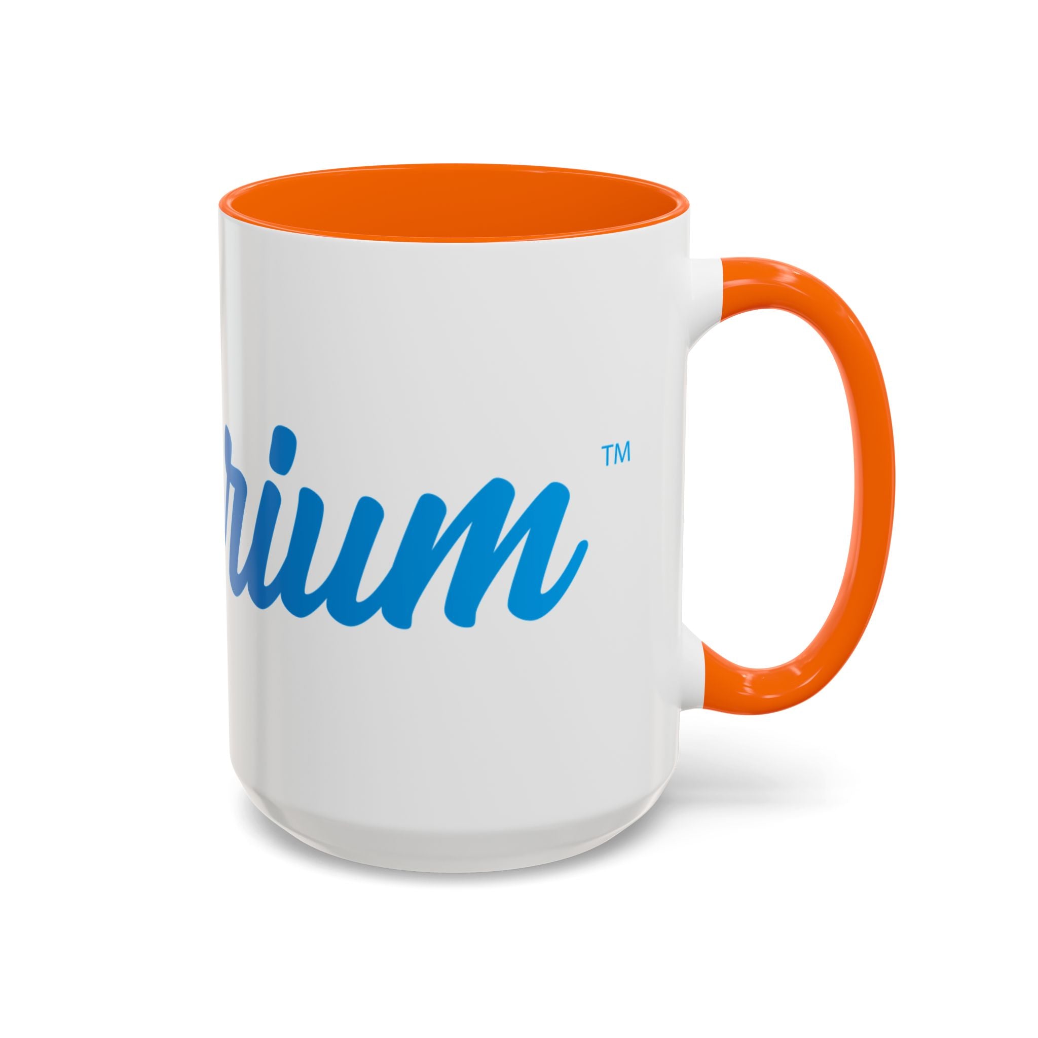 Favorite Premium Accent Coffee Mug – Script Logo Blue (11/15 oz)