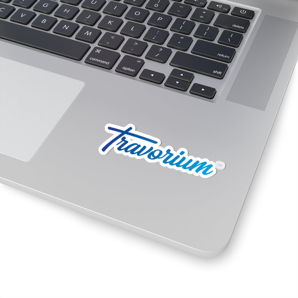 Sticker — 'Travorium' Script Logo Kiss-Cut Laptop Decal