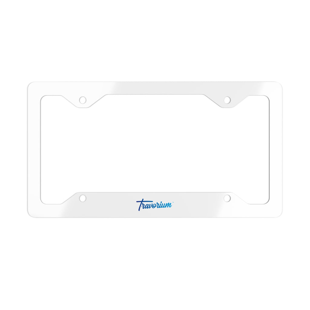 Stainless Steel Metal License Plate Frame — Slim Silver Car Plate Trim