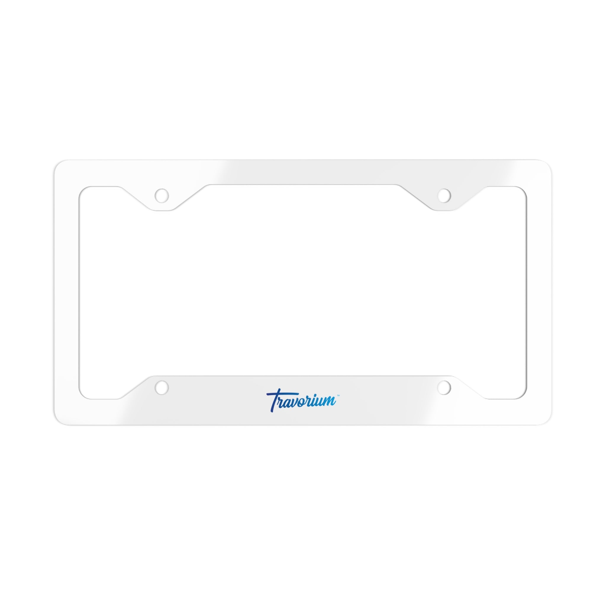 Stainless Steel Metal License Plate Frame — Slim Silver Car Plate Trim