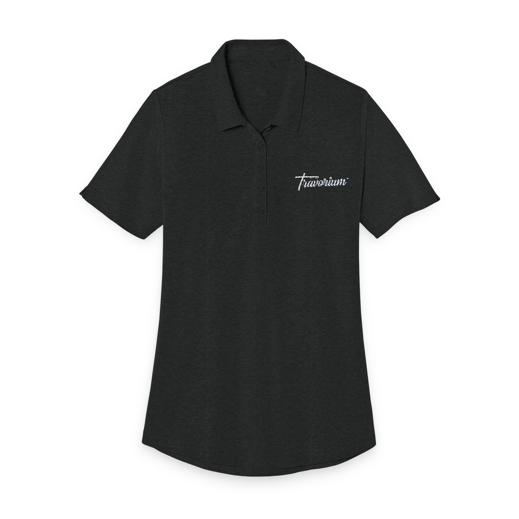 Travorium Women's Floral Polo Shirt
