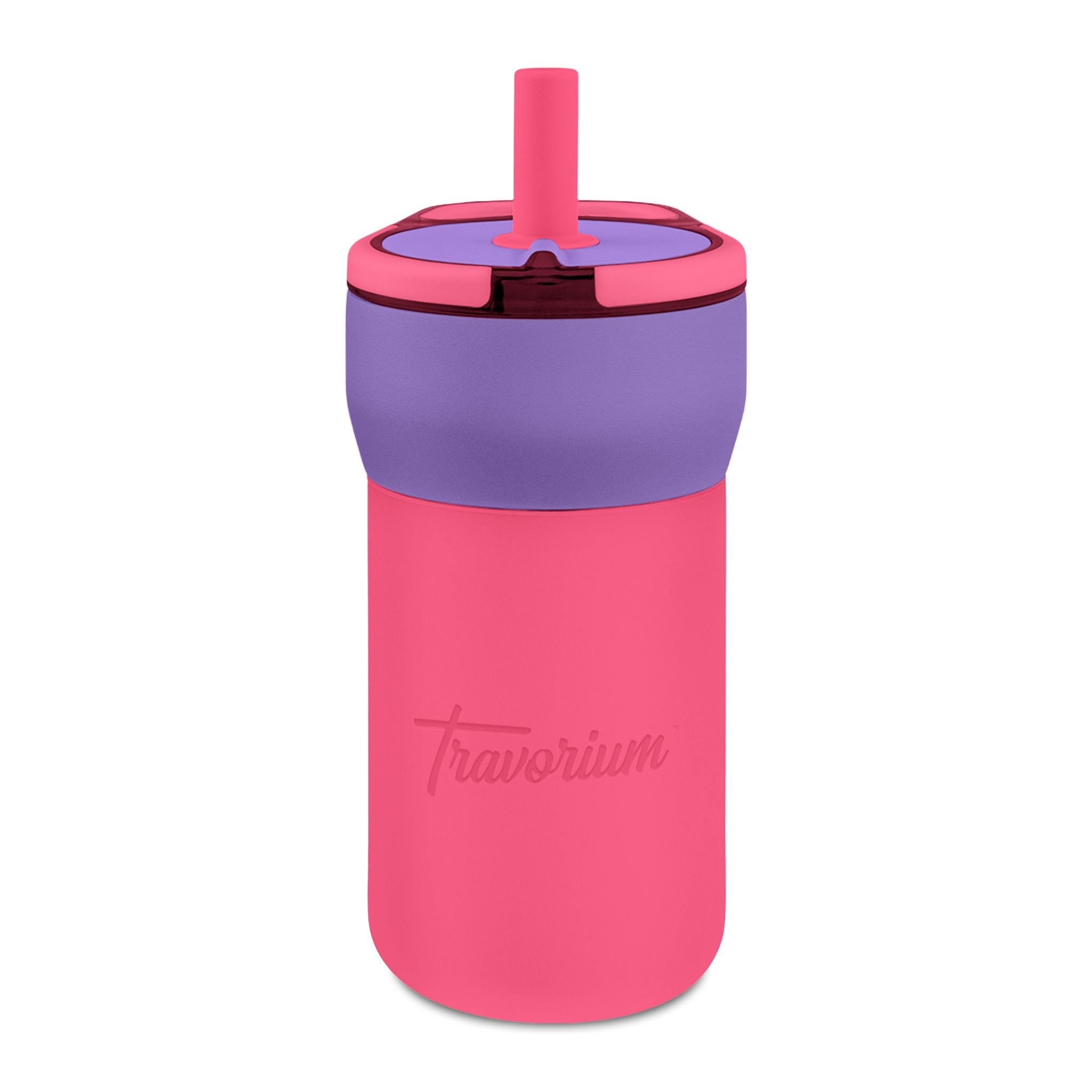 Kids 12oz Leakproof Straw Tumbler — Engraved Insulated Water Bottle