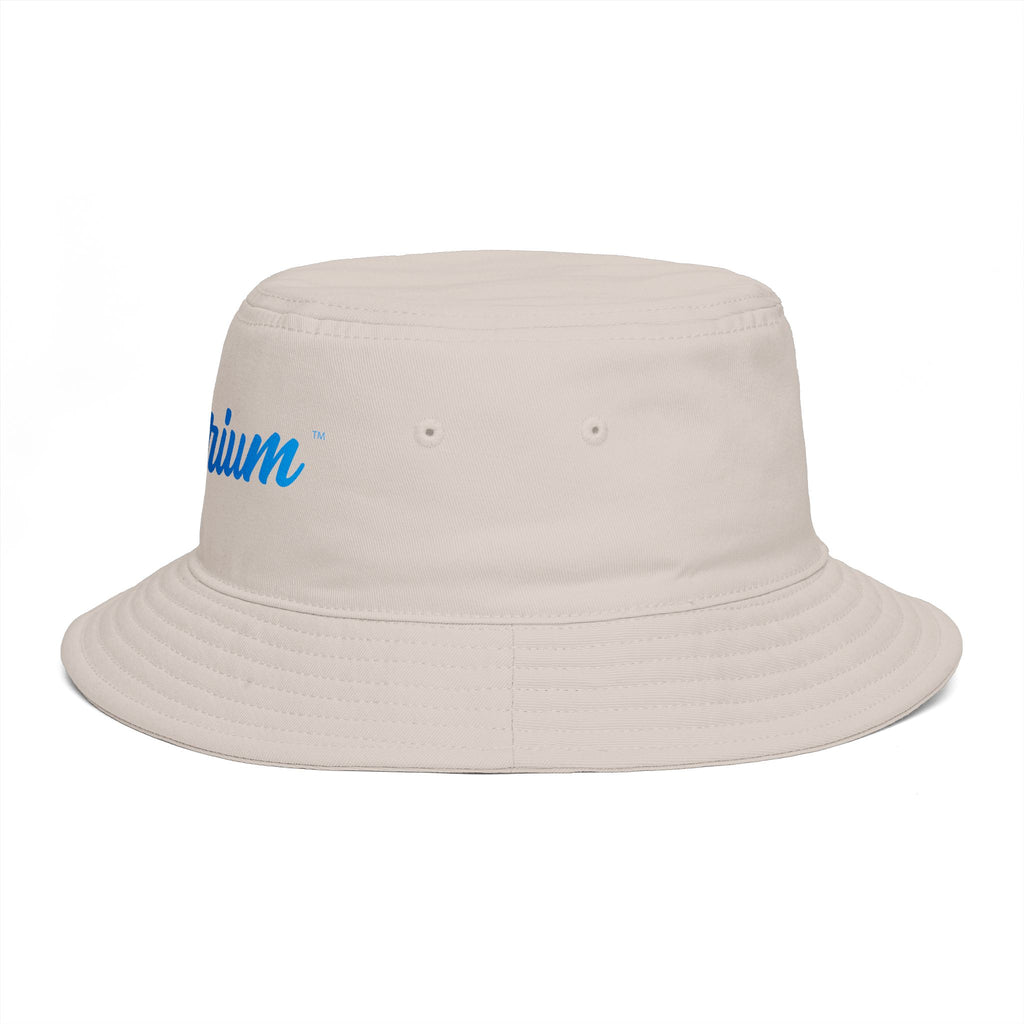 Travorium Embroidered Bucket Hat — Casual Script Logo Summer Sun Hat