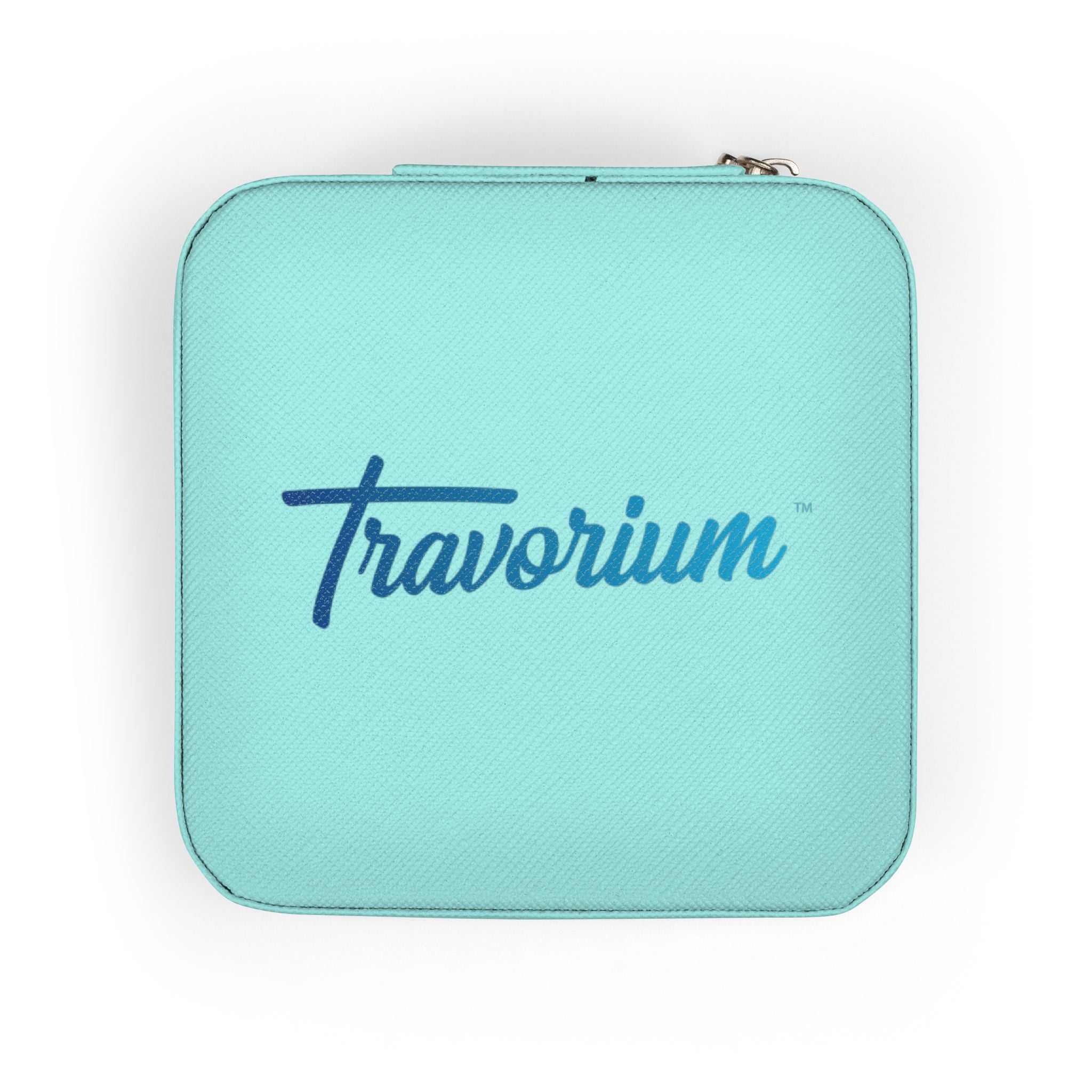 Compact Jewelry Travel Case — Portable Ring & Earring Organizer (Travorium Logo)