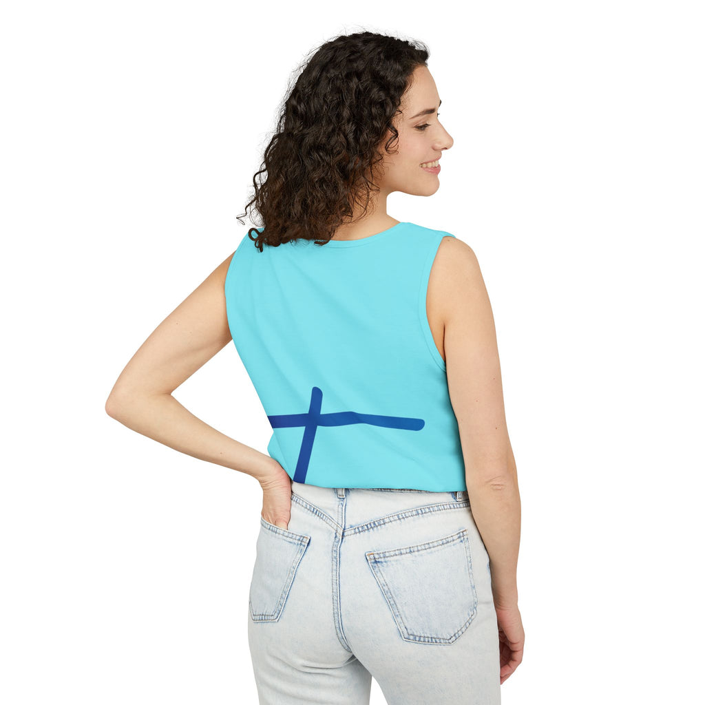 Travorium Script Logo Tank Top — Travel Lifestyle Graphic Tank
