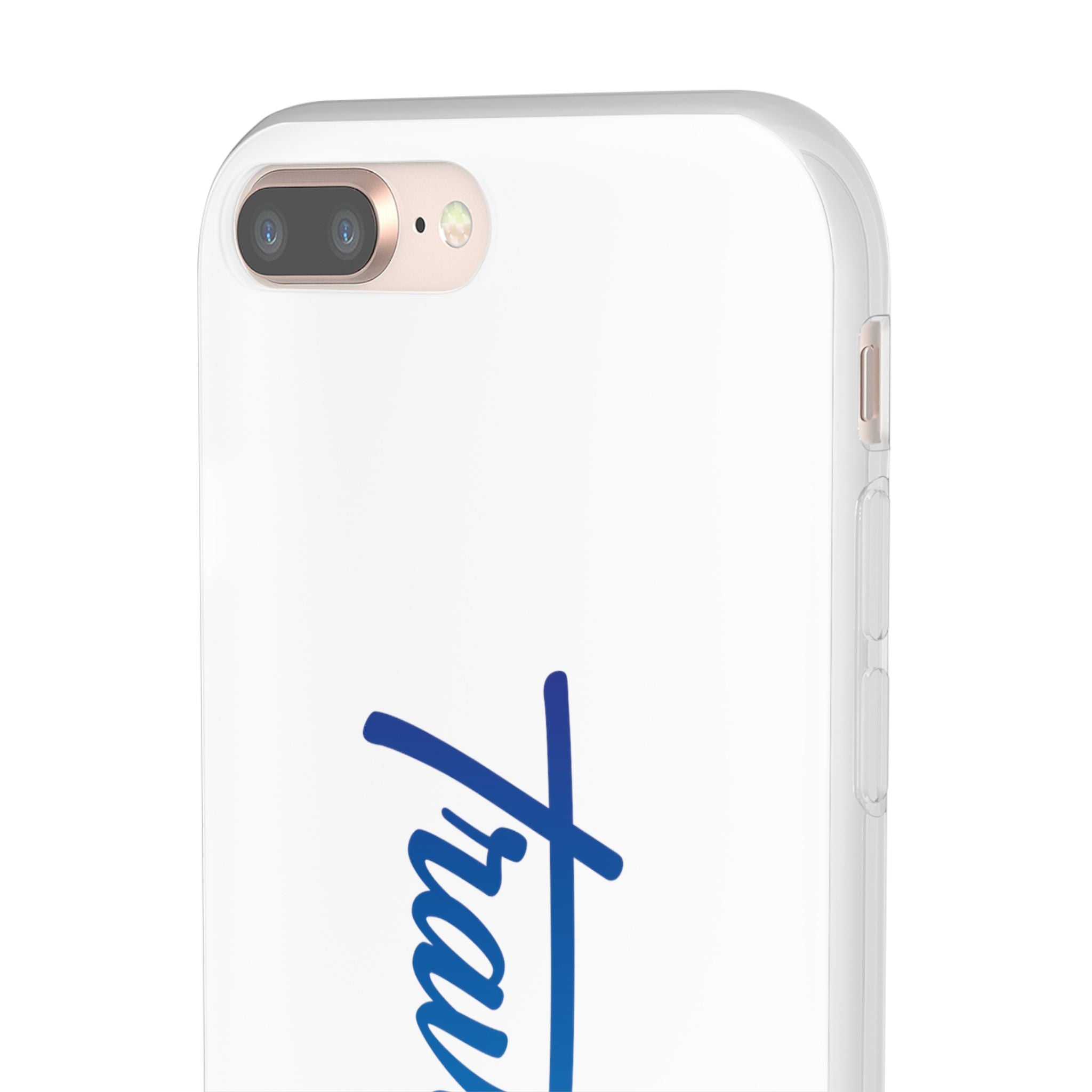 Phone Case — 'Travorium' Blue Script Flexible Protective Case