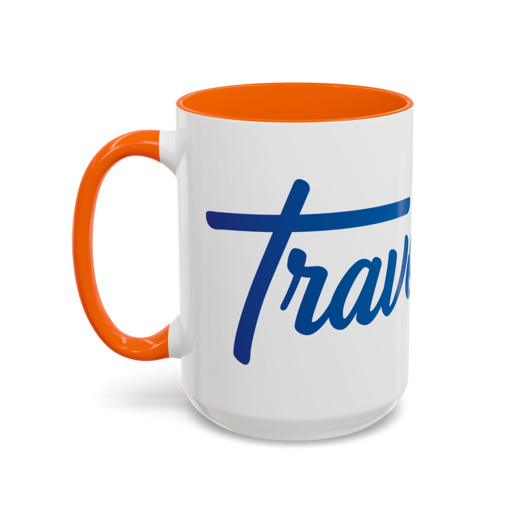 Favorite Premium Accent Coffee Mug – Script Logo Blue (11/15 oz)