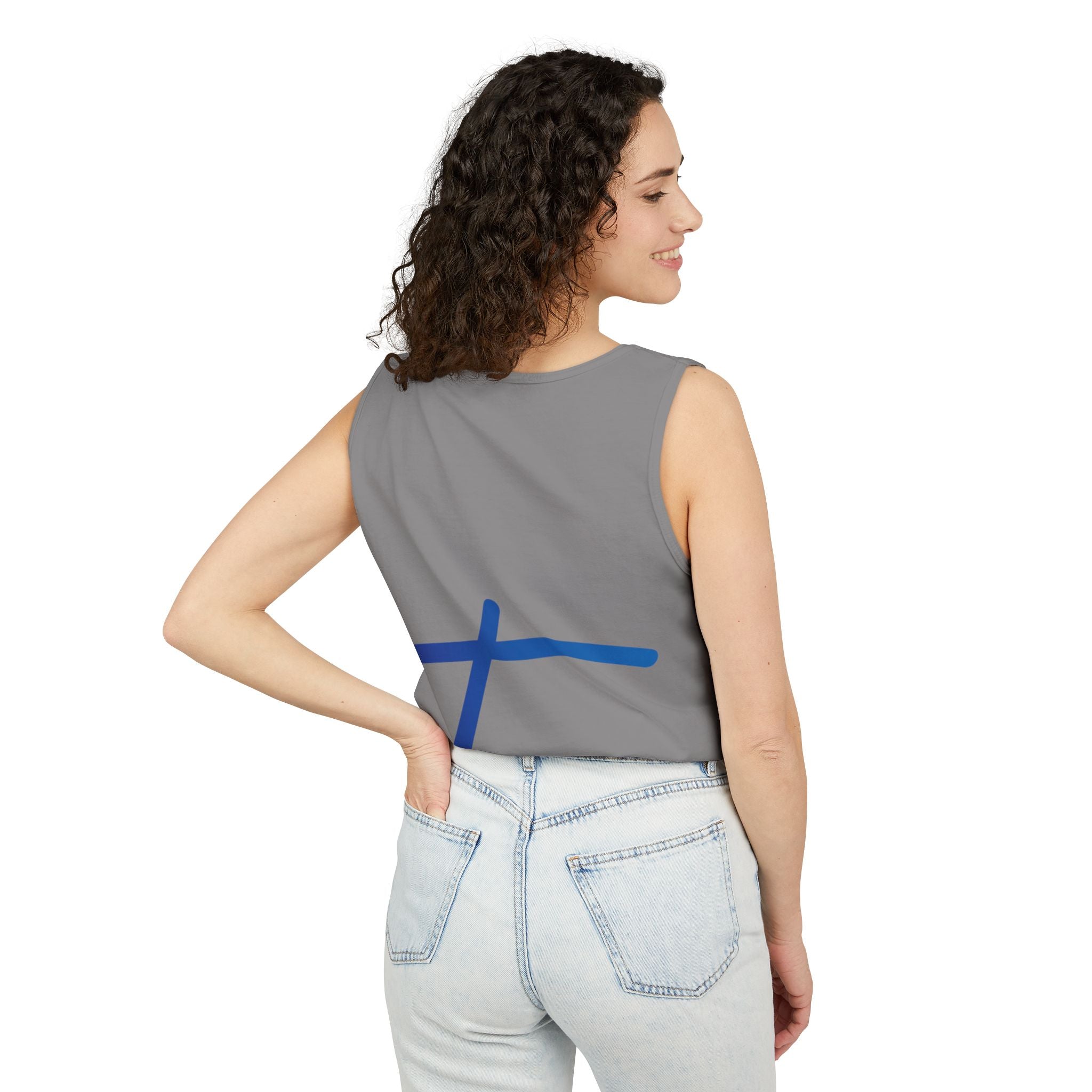 Travorium Script Logo Tank Top — Travel Lifestyle Graphic Tank