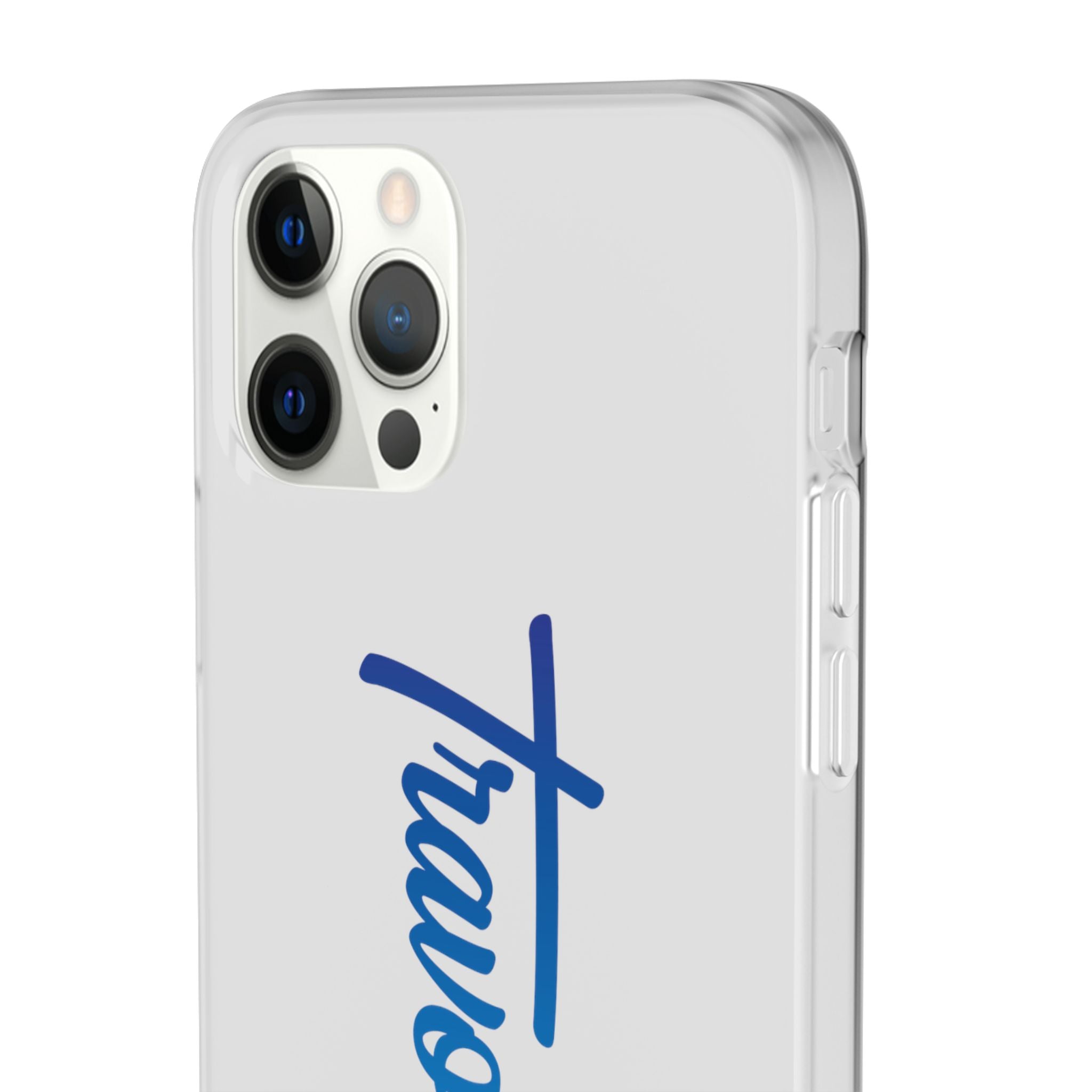 Phone Case — 'Travorium' Blue Script Flexible Protective Case