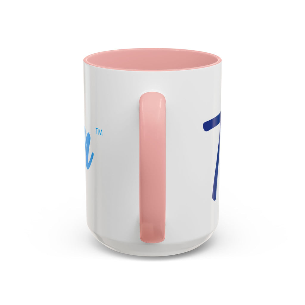 Favorite Premium Accent Coffee Mug – Script Logo Blue (11/15 oz)