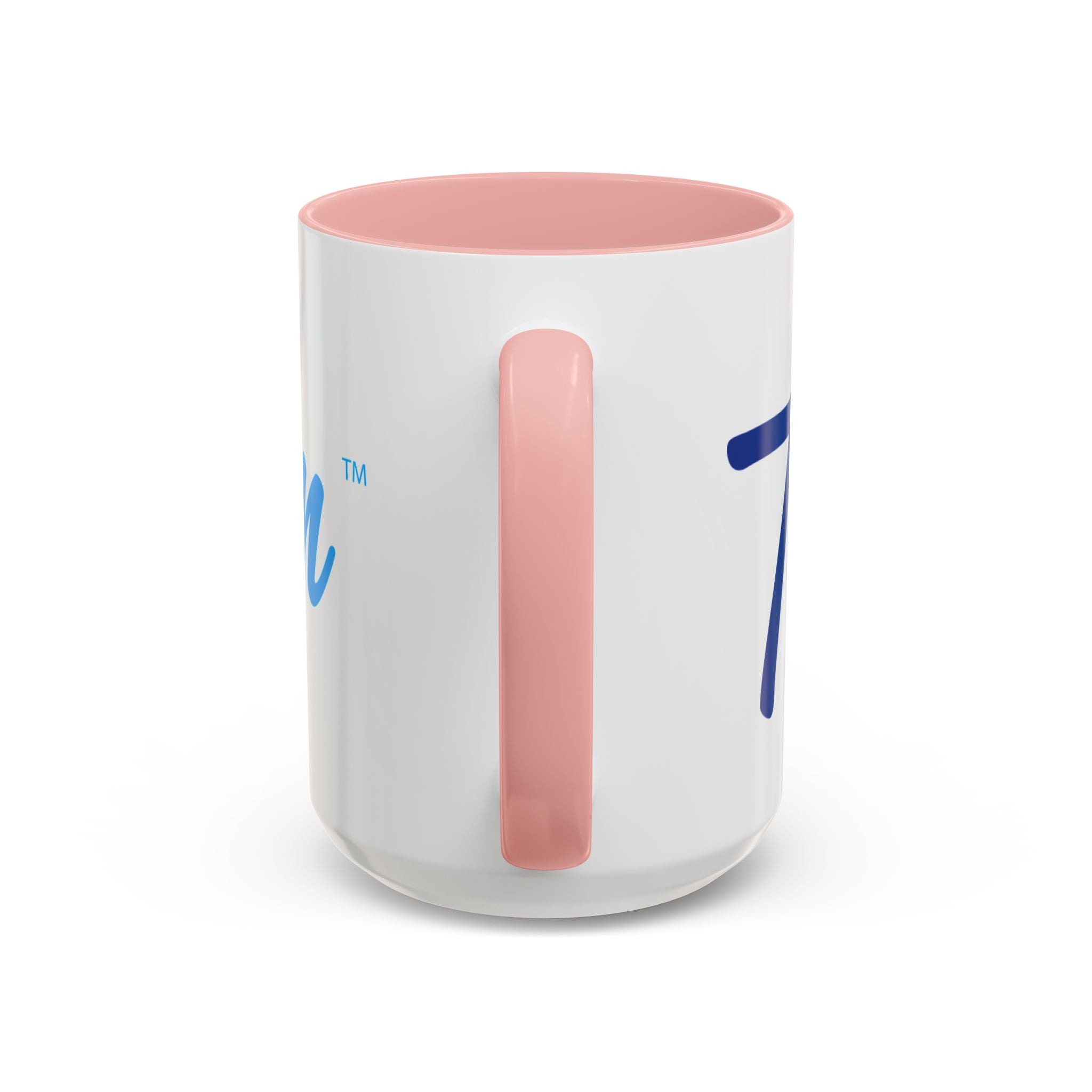 Favorite Premium Accent Coffee Mug – Script Logo Blue (11/15 oz)