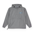 Packable Anorak Jacket — Lightweight Orange Windbreaker with Subtle Script Logo