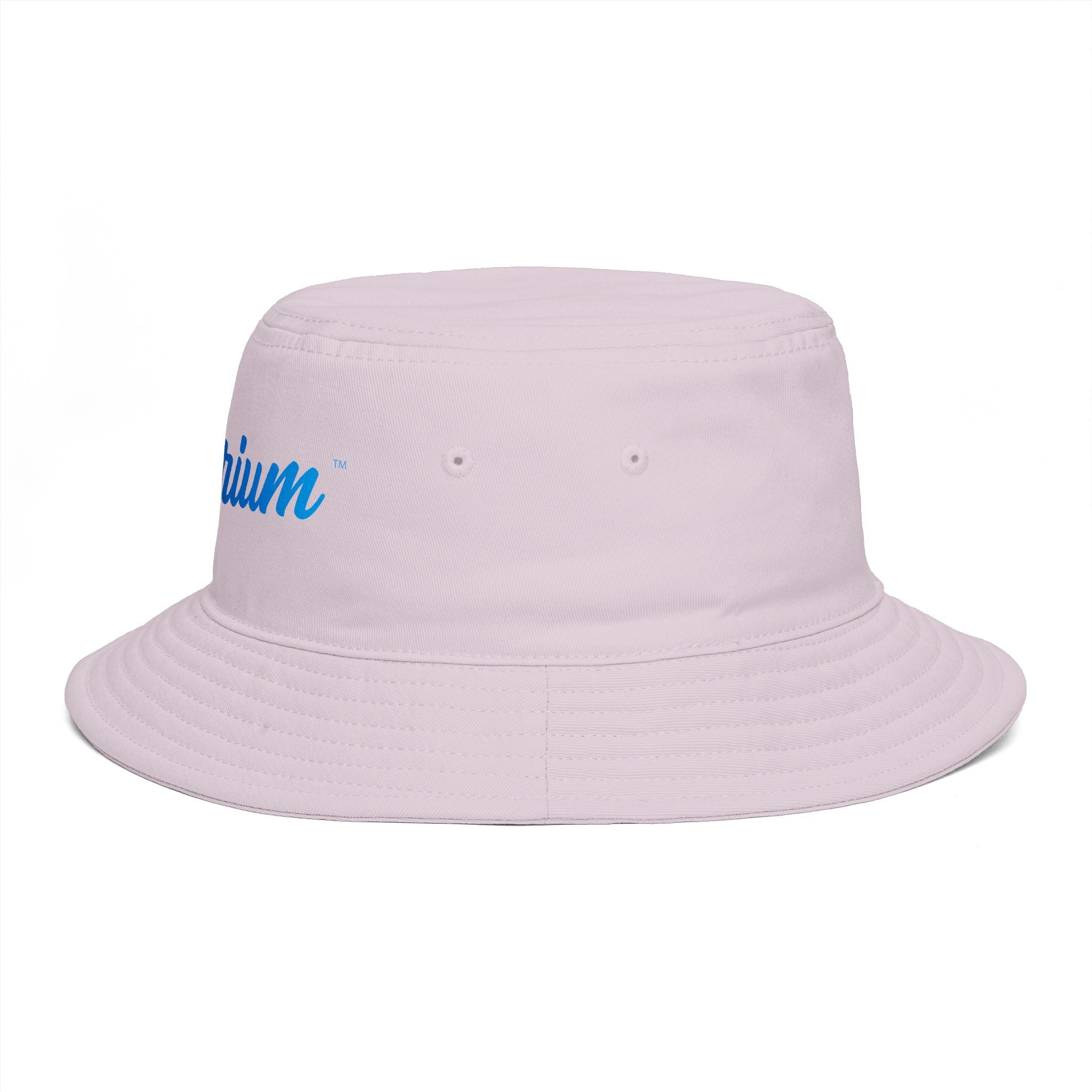 Travorium Embroidered Bucket Hat — Casual Script Logo Summer Sun Hat
