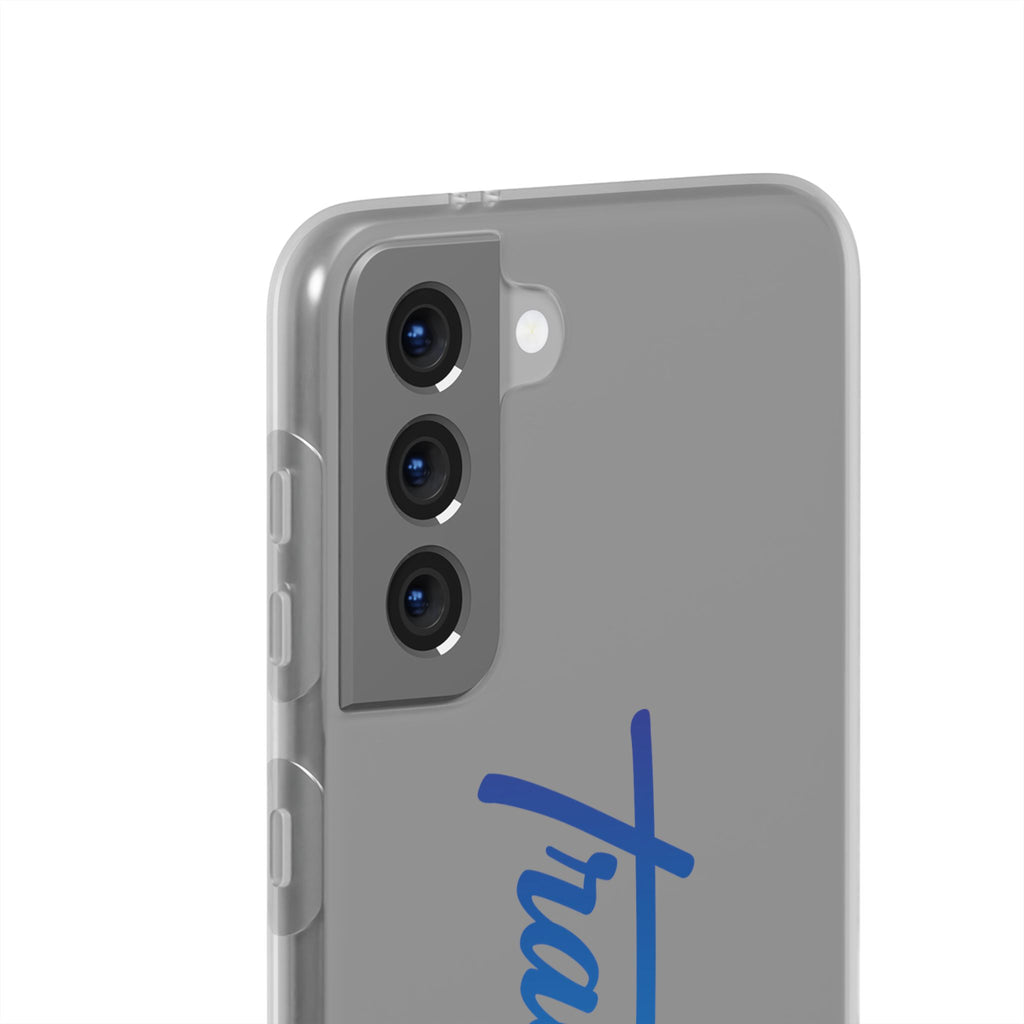 Phone Case — 'Travorium' Blue Script Flexible Protective Case