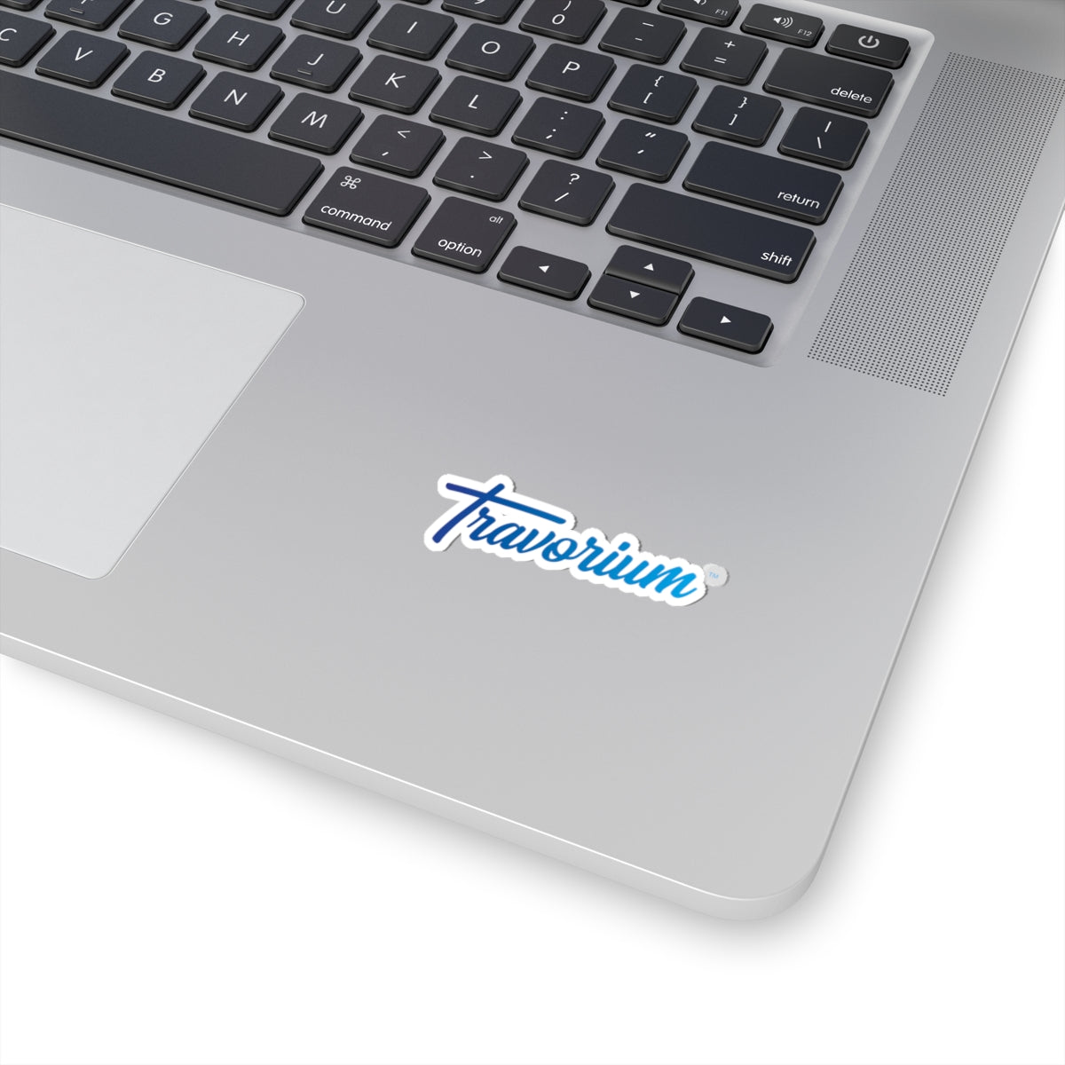 Sticker — 'Travorium' Script Logo Kiss-Cut Laptop Decal