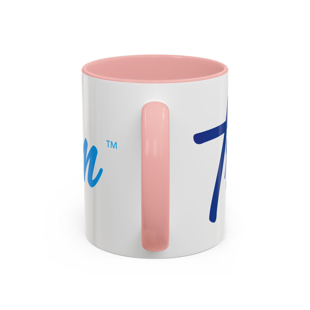 Favorite Premium Accent Coffee Mug – Script Logo Blue (11/15 oz)
