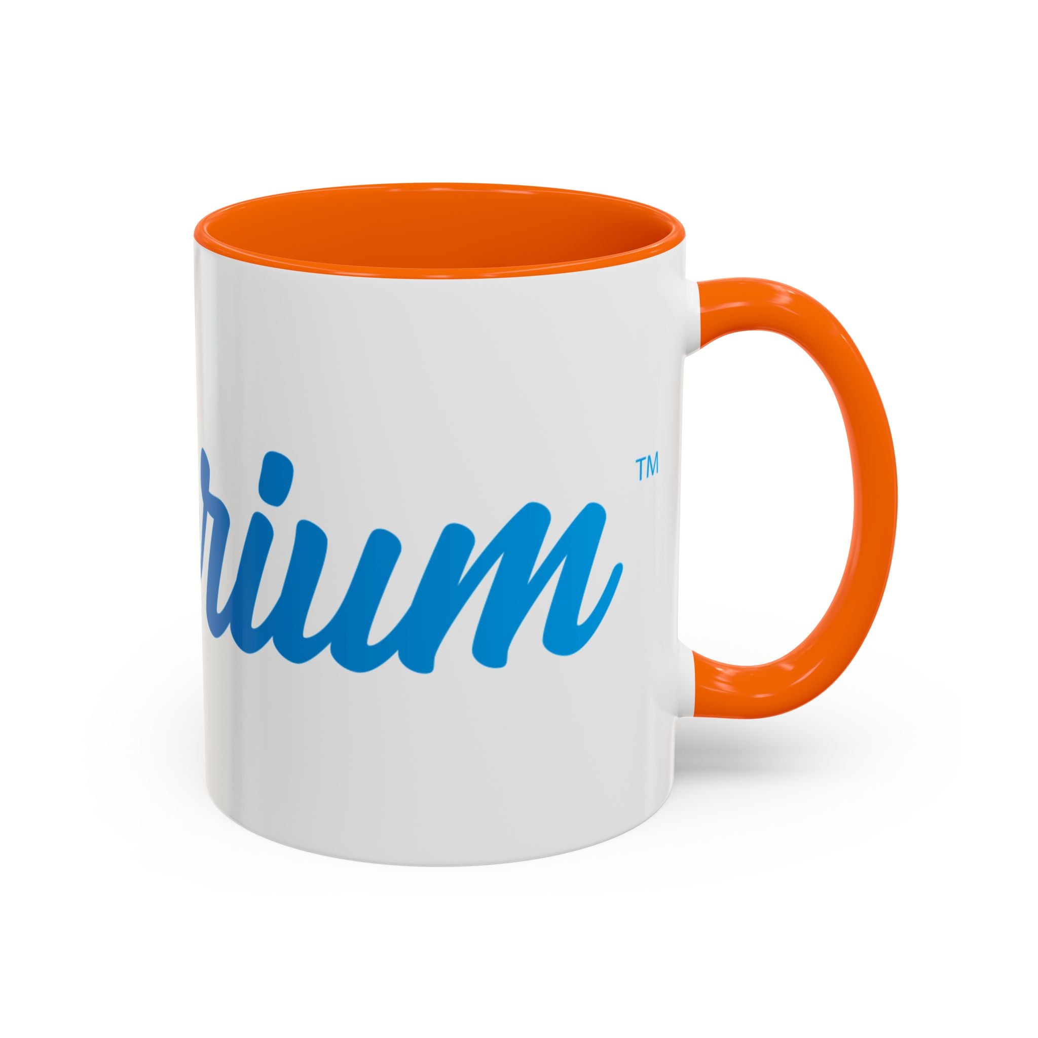 Favorite Premium Accent Coffee Mug – Script Logo Blue (11/15 oz)