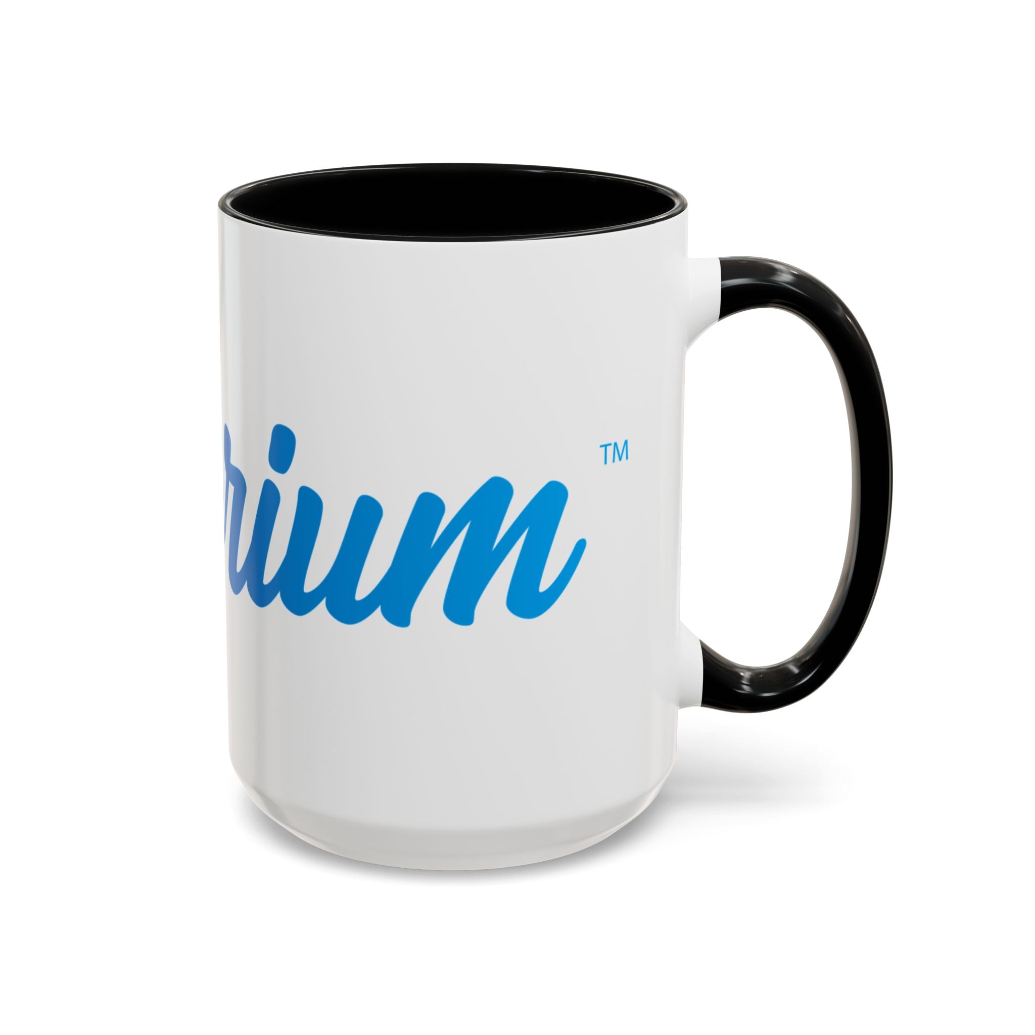 Favorite Premium Accent Coffee Mug – Script Logo Blue (11/15 oz)