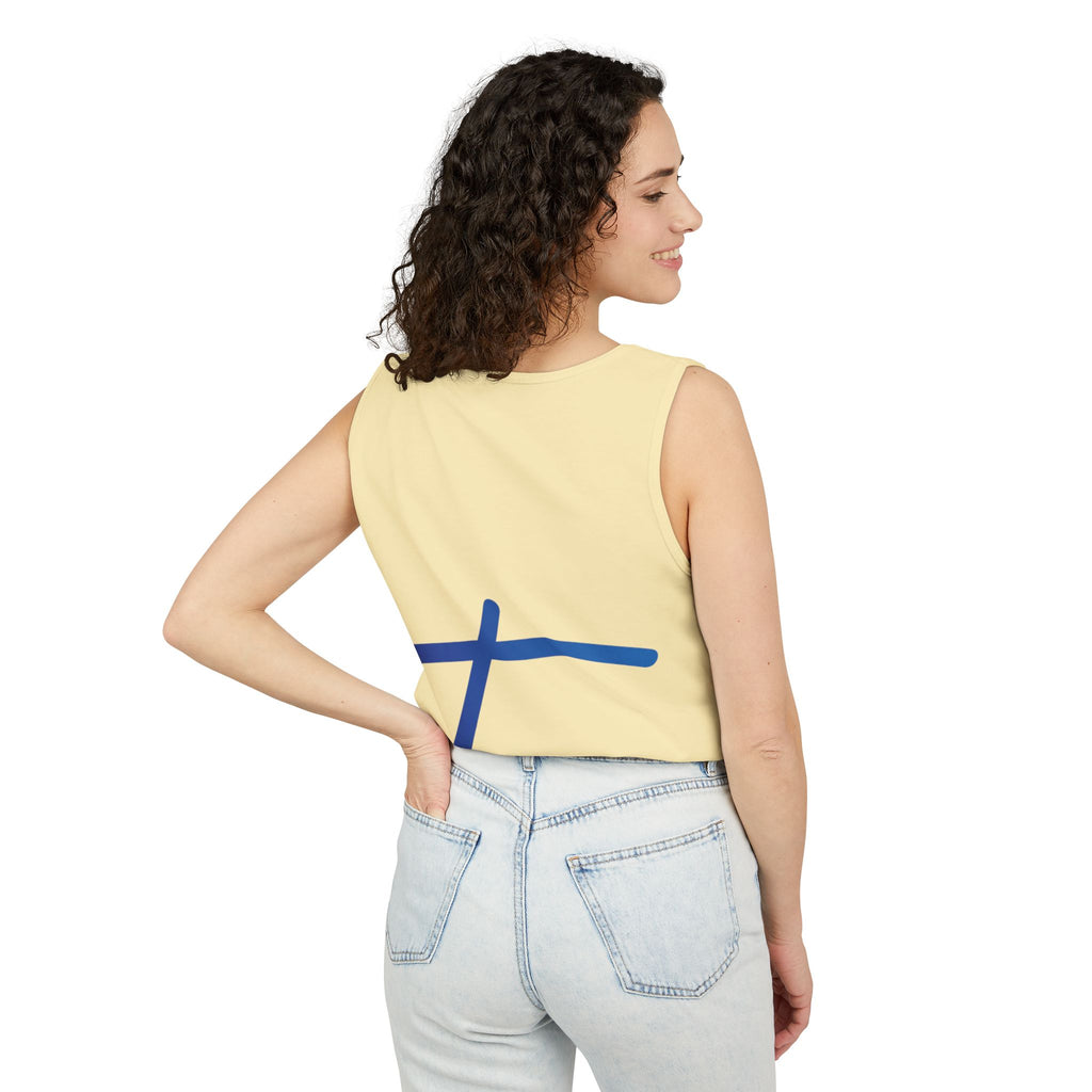 Travorium Script Logo Tank Top — Travel Lifestyle Graphic Tank
