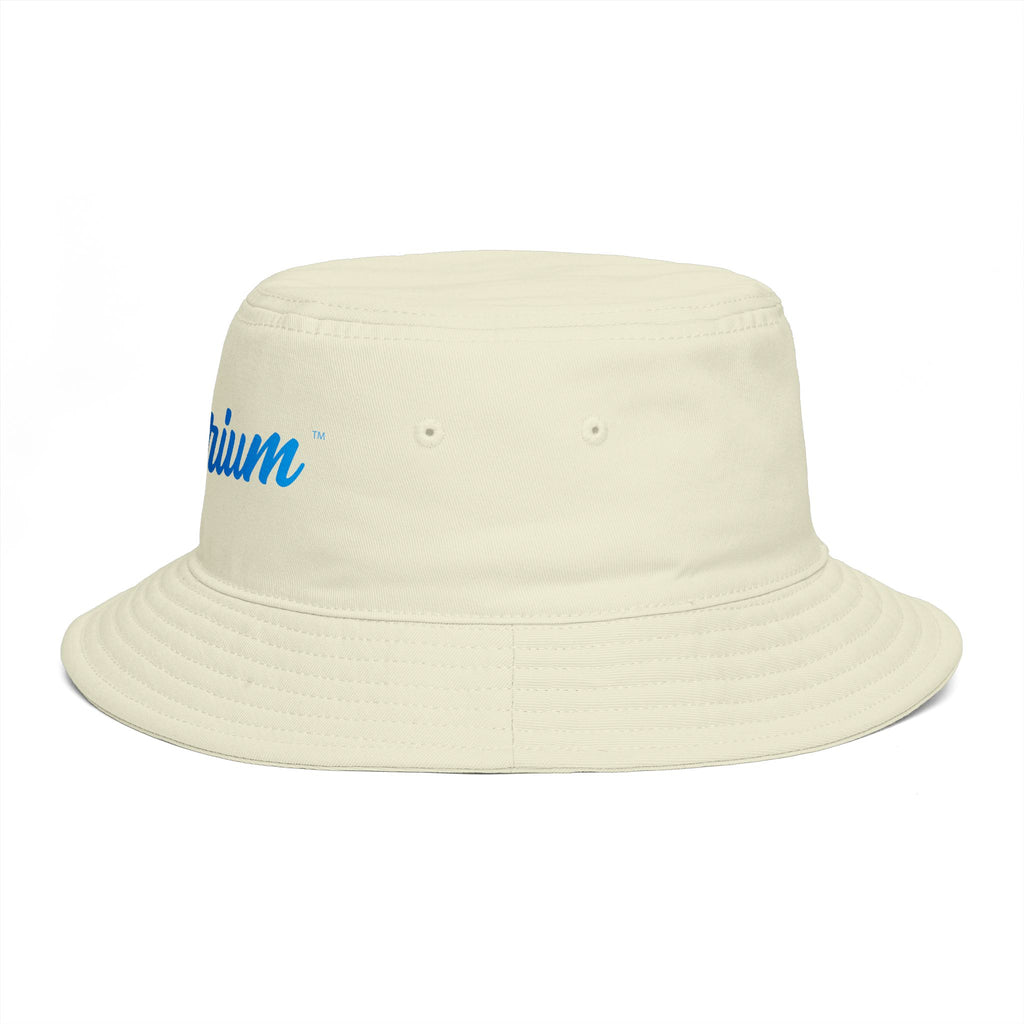 Travorium Embroidered Bucket Hat — Casual Script Logo Summer Sun Hat