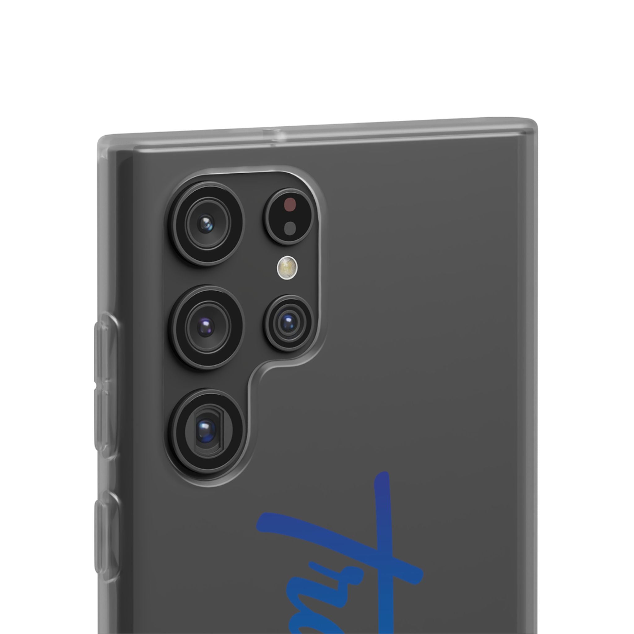 Phone Case — 'Travorium' Blue Script Flexible Protective Case