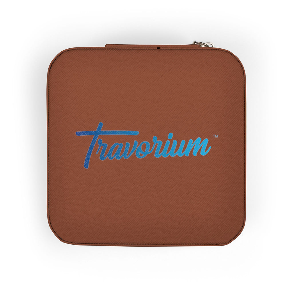 Compact Jewelry Travel Case — Portable Ring & Earring Organizer (Travorium Logo)
