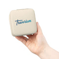 Compact Jewelry Travel Case — Portable Ring & Earring Organizer (Travorium Logo)