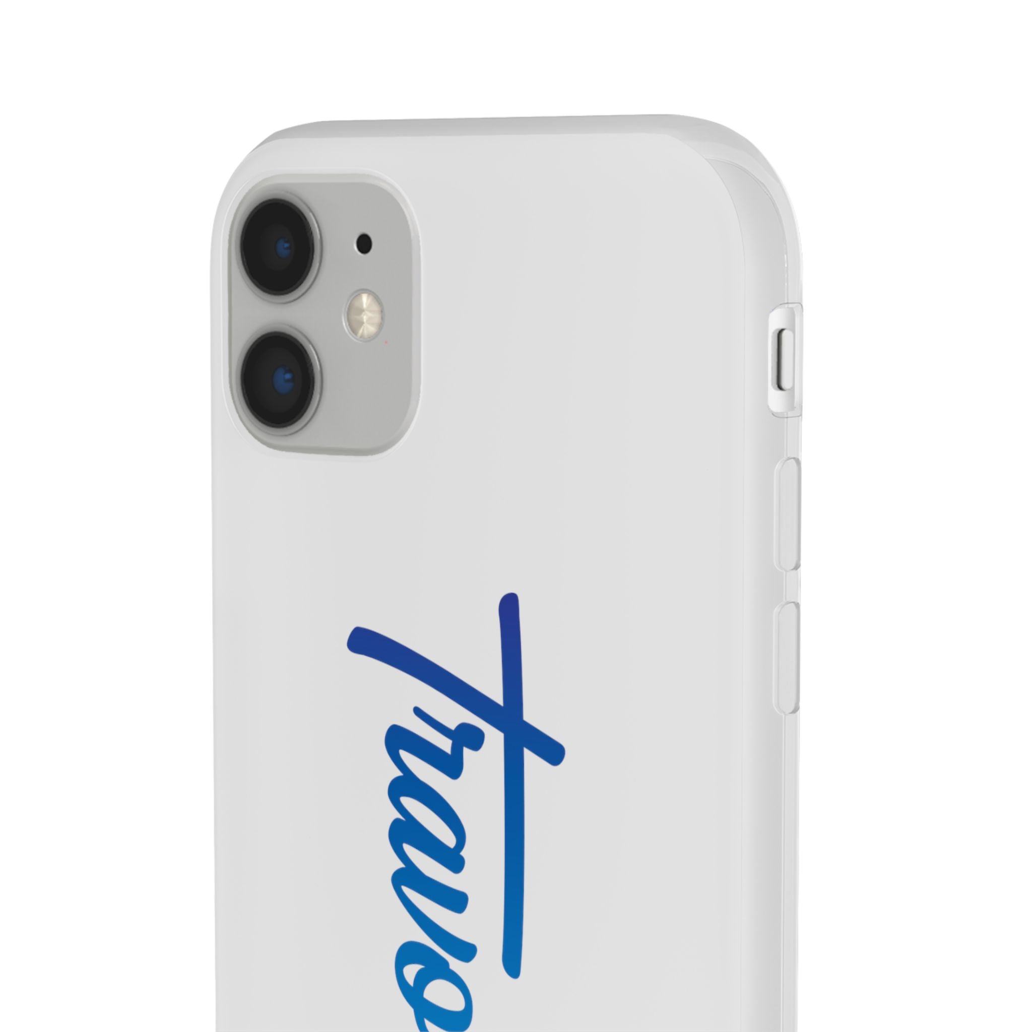 Phone Case — 'Travorium' Blue Script Flexible Protective Case