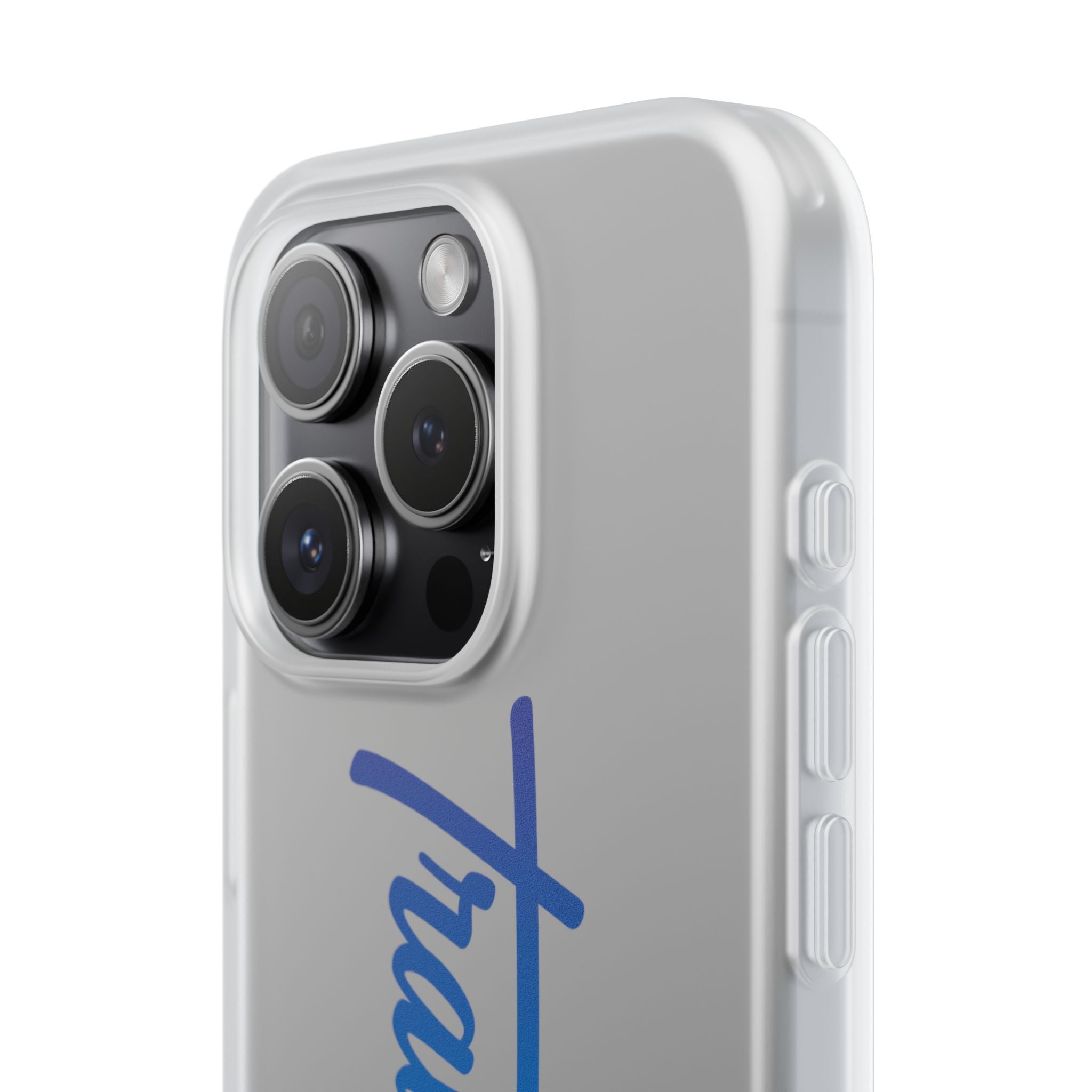Phone Case — 'Travorium' Blue Script Flexible Protective Case