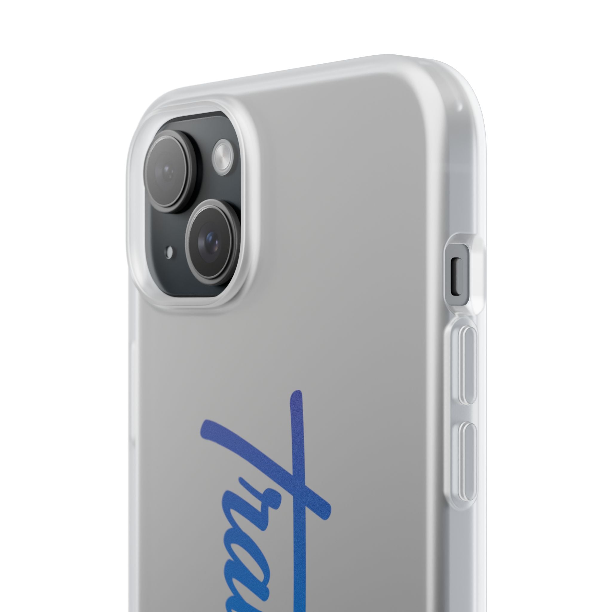Phone Case — 'Travorium' Blue Script Flexible Protective Case