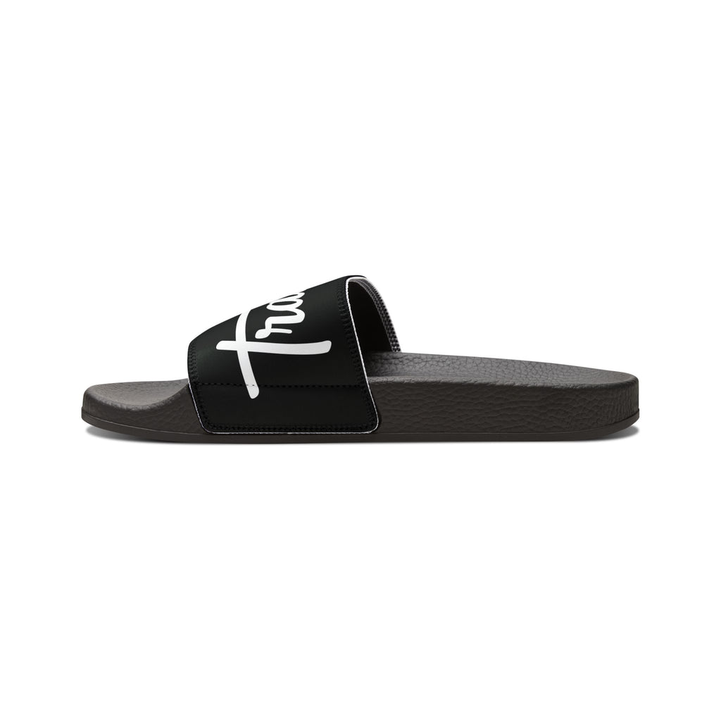 Youth Slide Sandals — Removable Strap Casual Pool & Beach Slides
