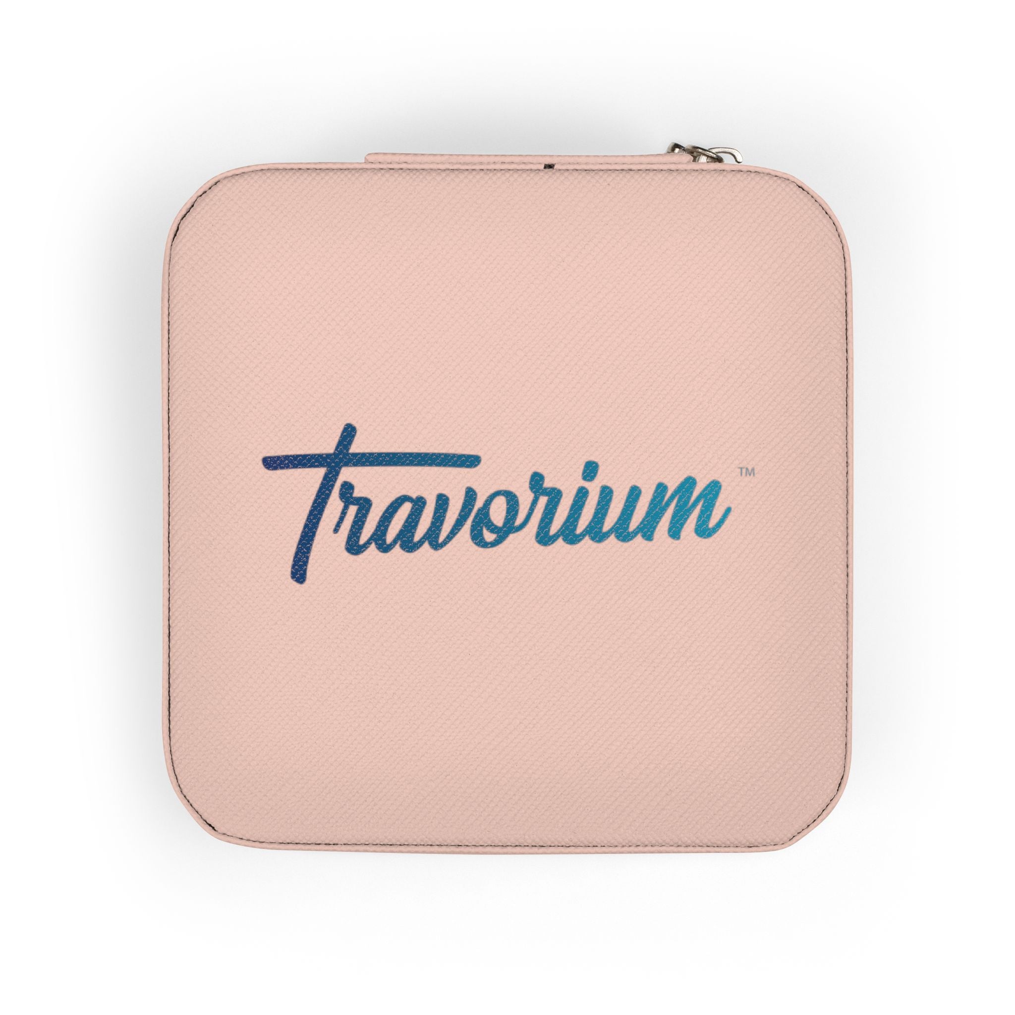 Compact Jewelry Travel Case — Portable Ring & Earring Organizer (Travorium Logo)