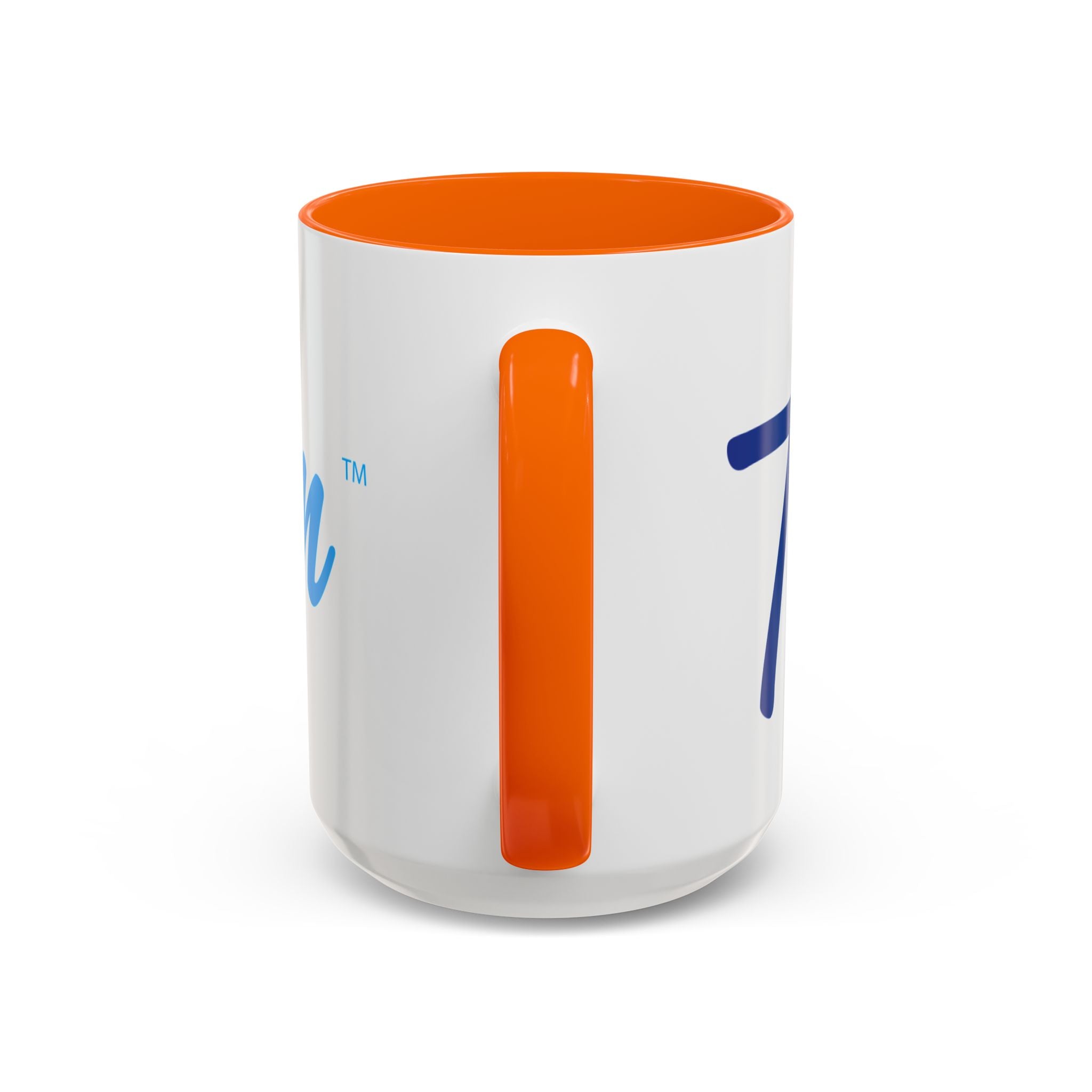 Favorite Premium Accent Coffee Mug – Script Logo Blue (11/15 oz)