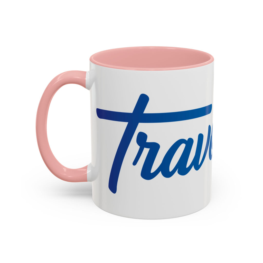 Favorite Premium Accent Coffee Mug – Script Logo Blue (11/15 oz)