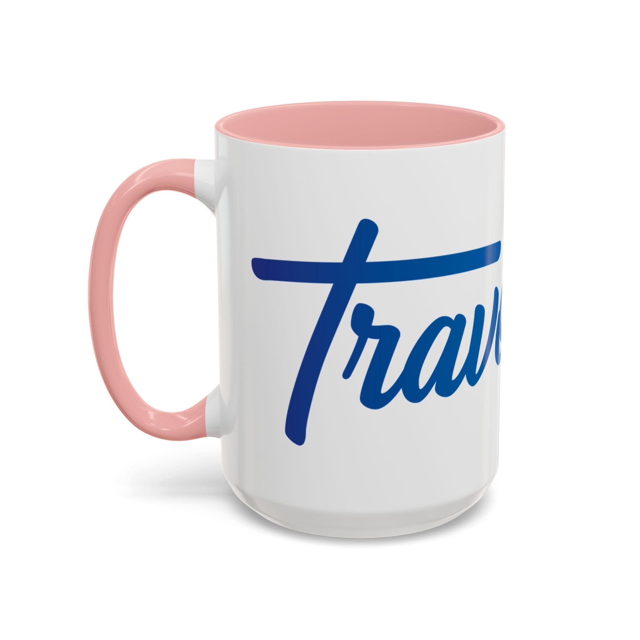 Favorite Premium Accent Coffee Mug – Script Logo Blue (11/15 oz)