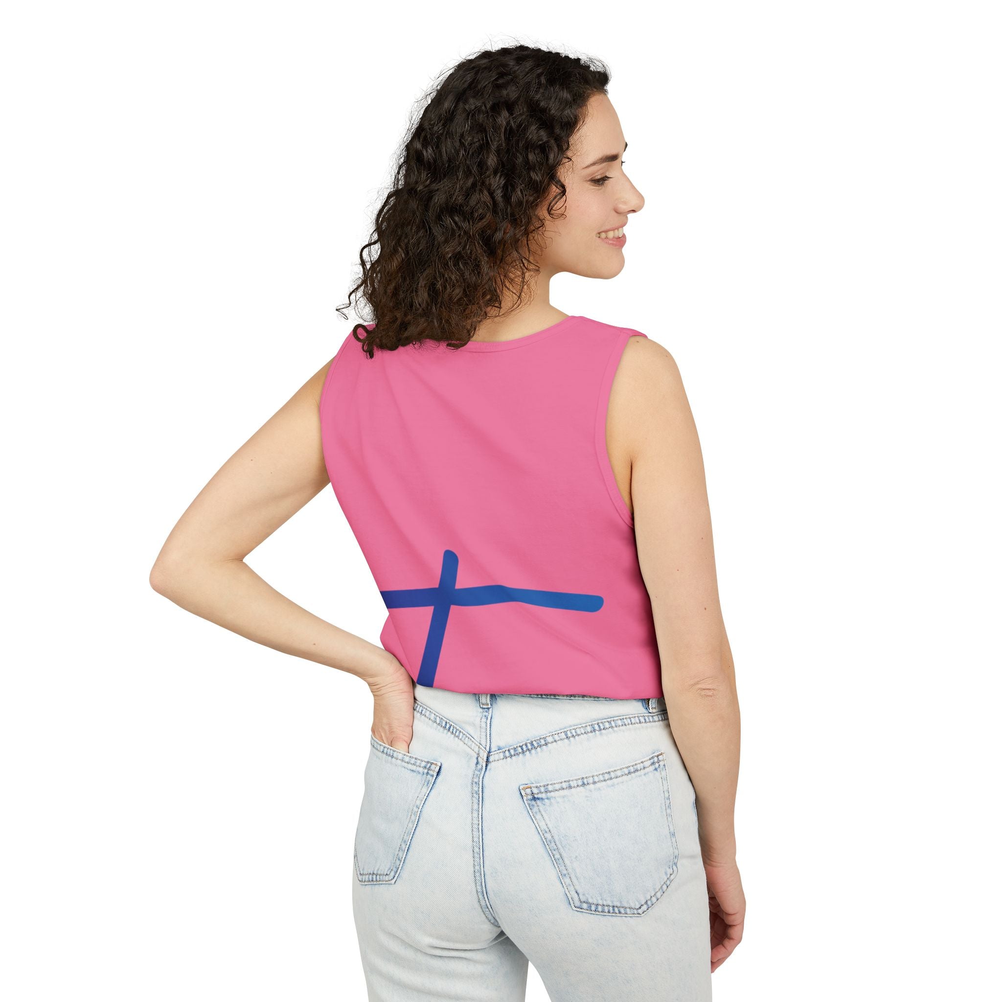 Travorium Script Logo Tank Top — Travel Lifestyle Graphic Tank