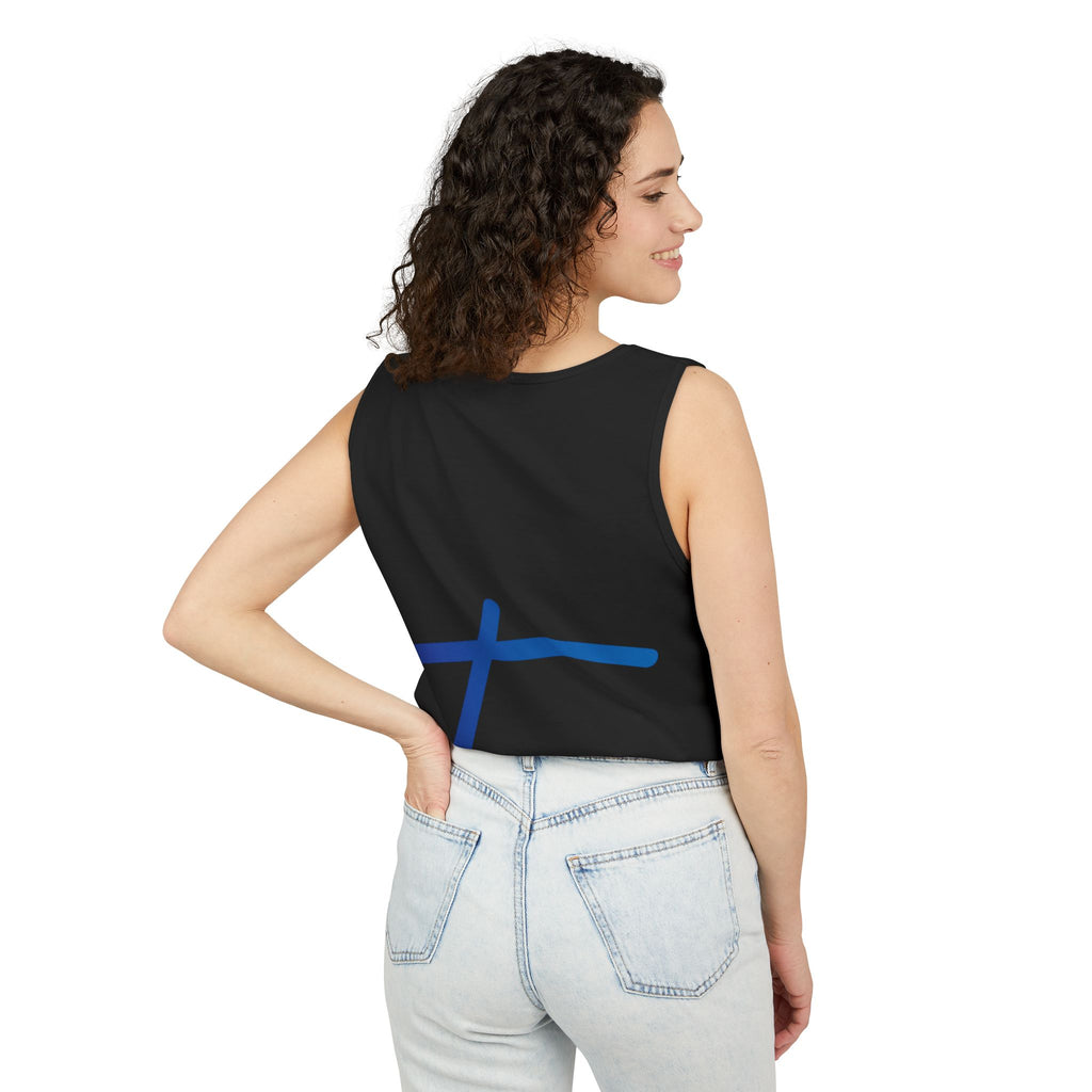 Travorium Script Logo Tank Top — Travel Lifestyle Graphic Tank