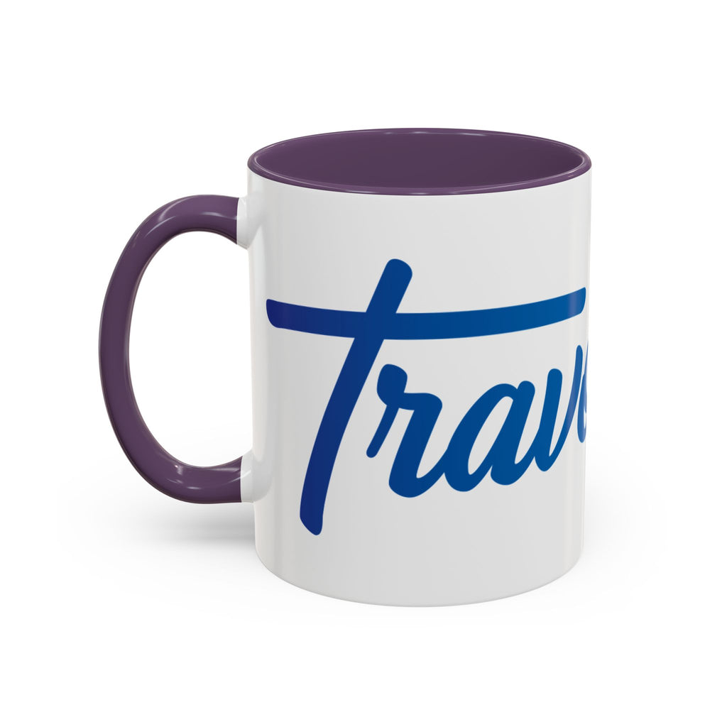 Favorite Premium Accent Coffee Mug – Script Logo Blue (11/15 oz)