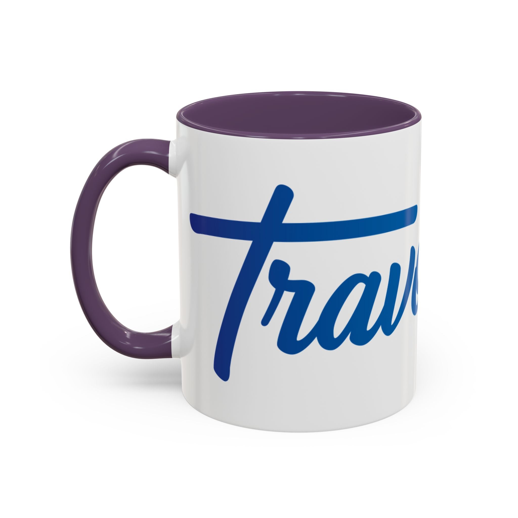 Favorite Premium Accent Coffee Mug – Script Logo Blue (11/15 oz)