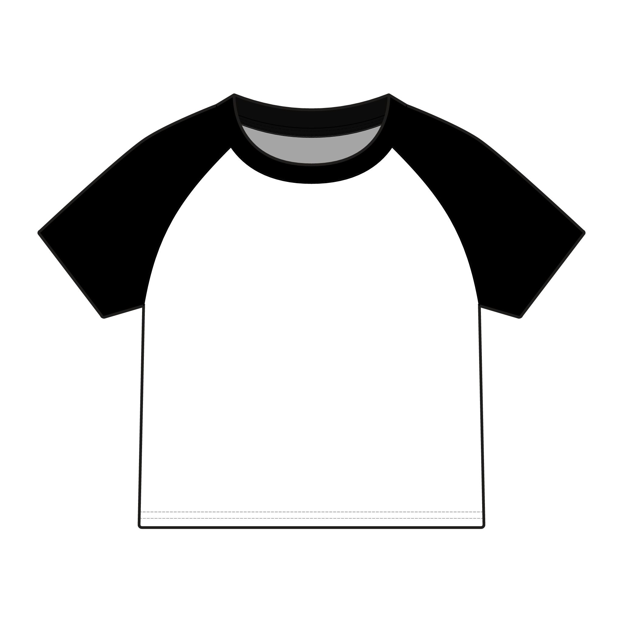 Travortium Script Raglan Tee — Women's Micro Rib Baseball Shirt