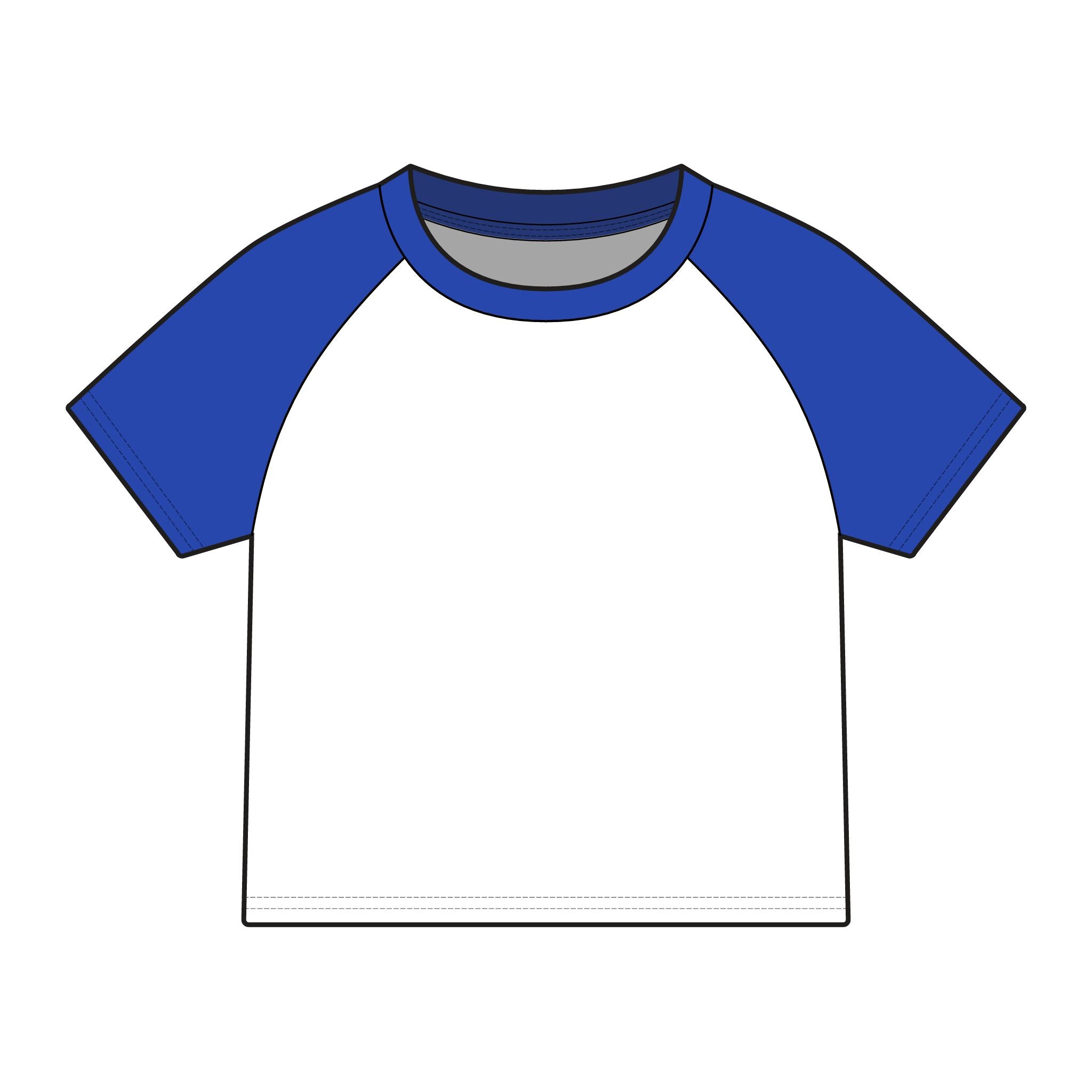 Travortium Script Raglan Tee — Women's Micro Rib Baseball Shirt