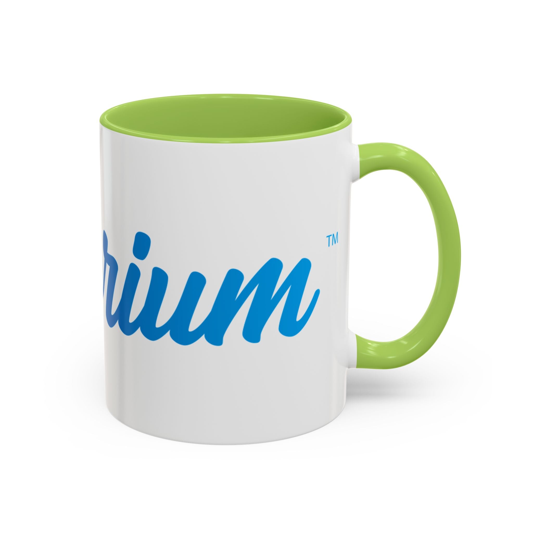 Favorite Premium Accent Coffee Mug – Script Logo Blue (11/15 oz)