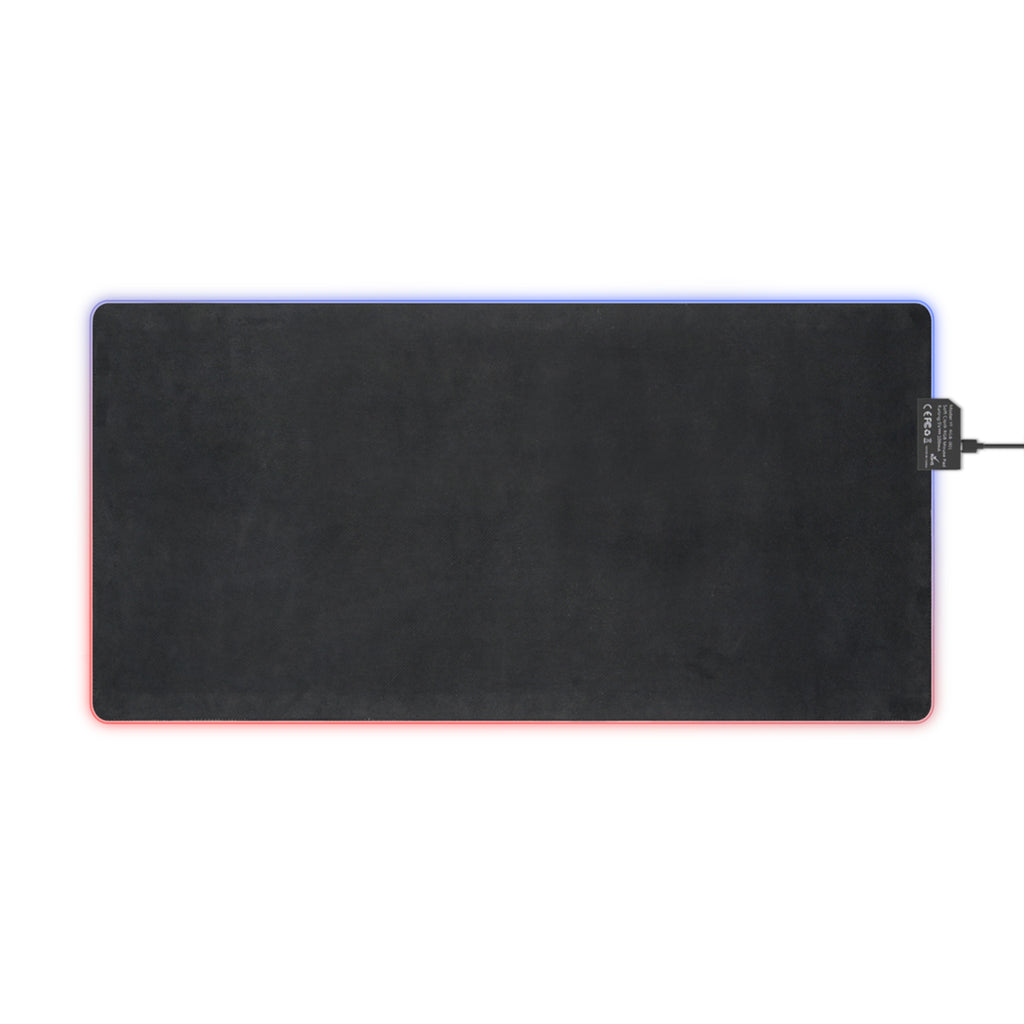 LED Gaming Mouse Pad — RGB Extended Desk Mat with 'Travorium' Script Logo