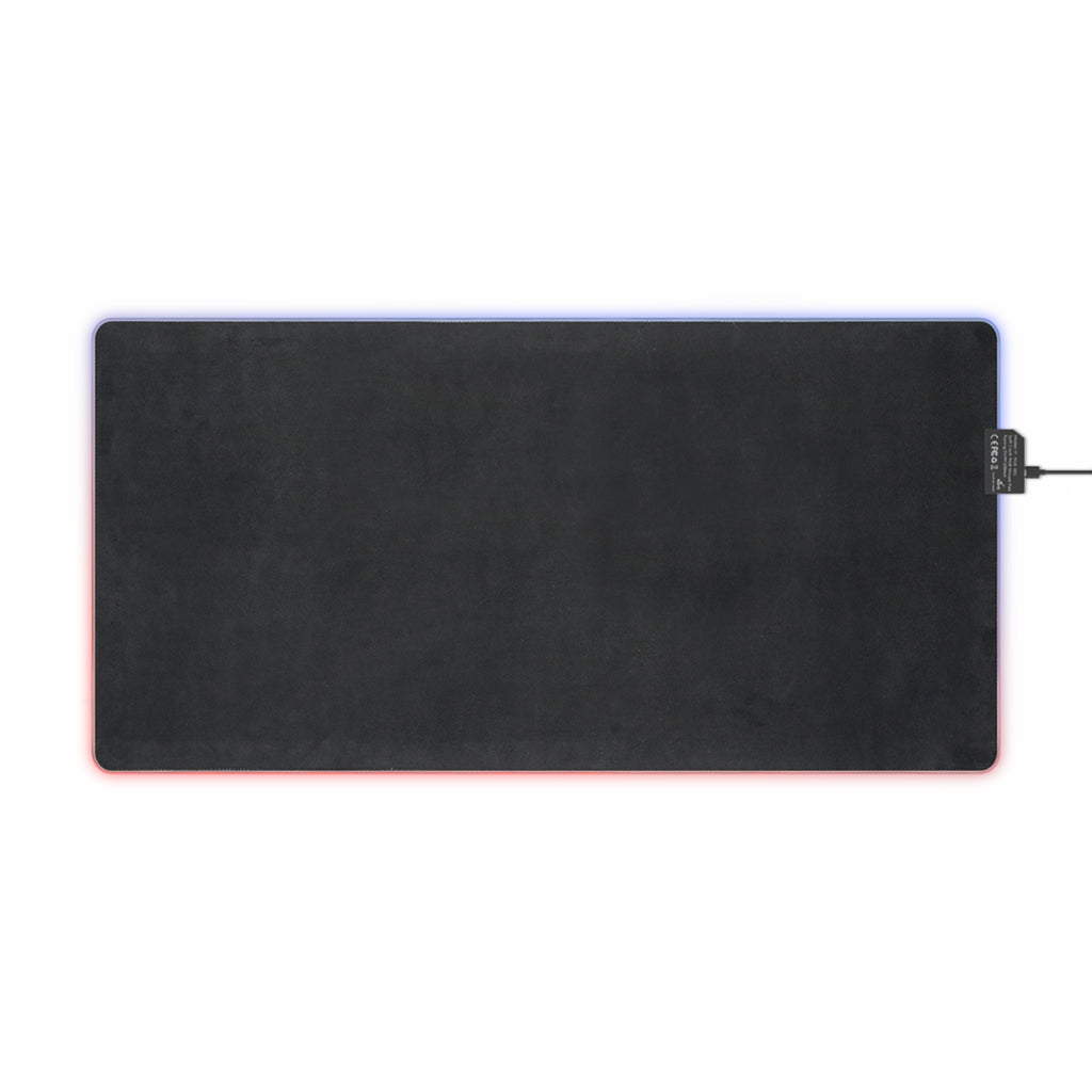 LED Gaming Mouse Pad — RGB Extended Desk Mat with 'Travorium' Script Logo