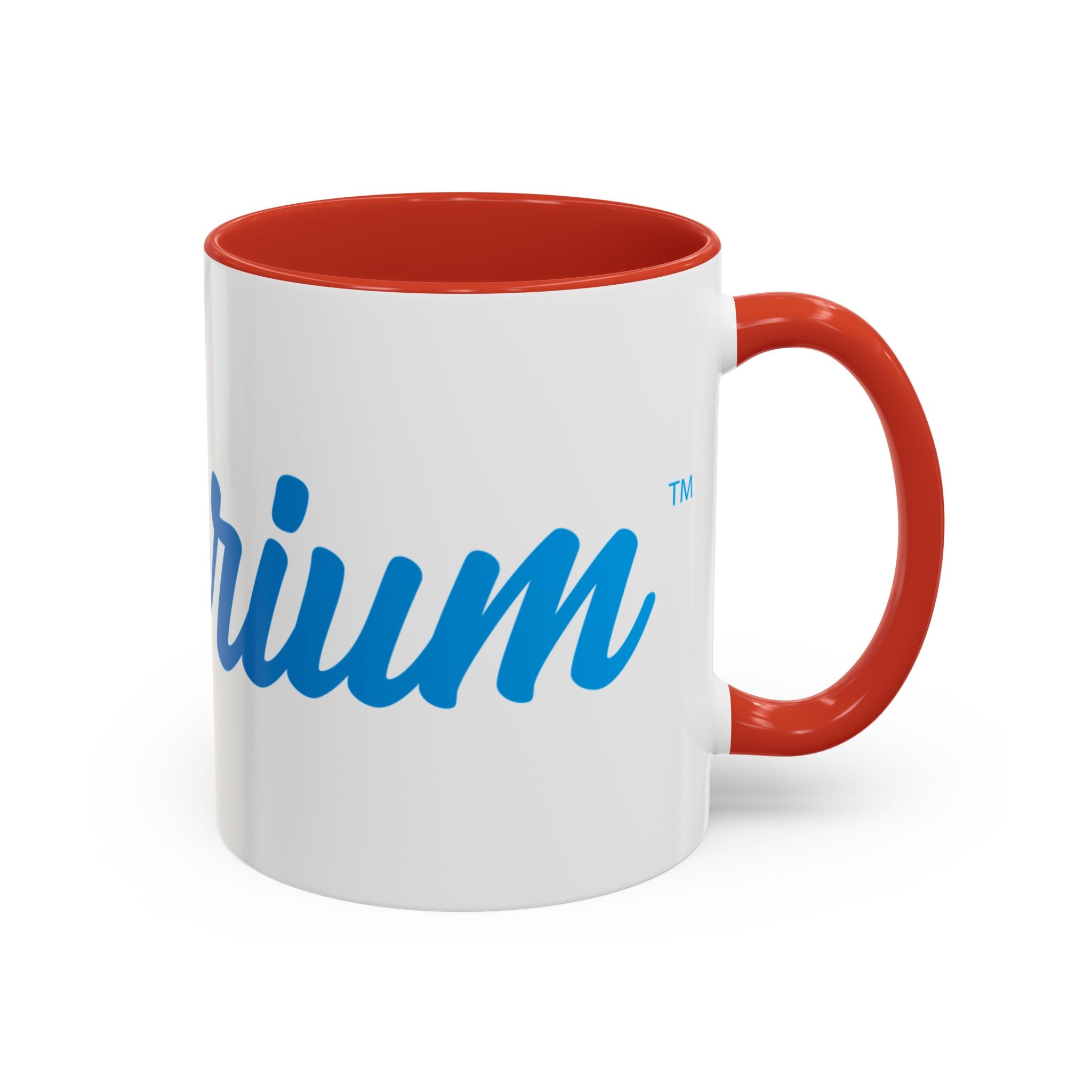 Favorite Premium Accent Coffee Mug – Script Logo Blue (11/15 oz)