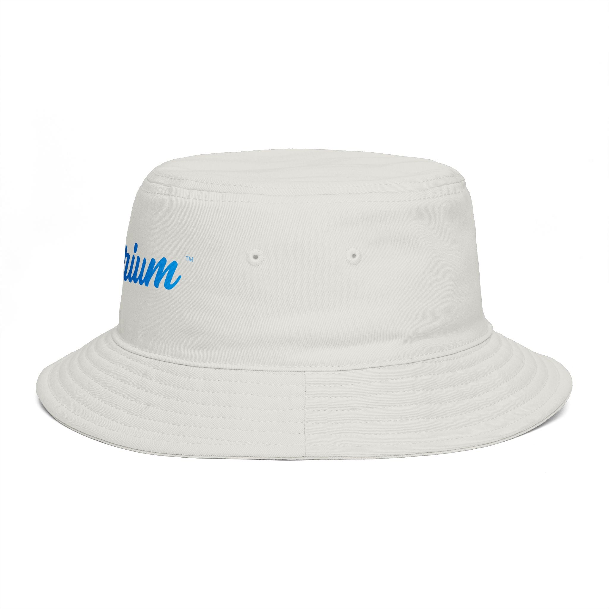Travorium Embroidered Bucket Hat — Casual Script Logo Summer Sun Hat