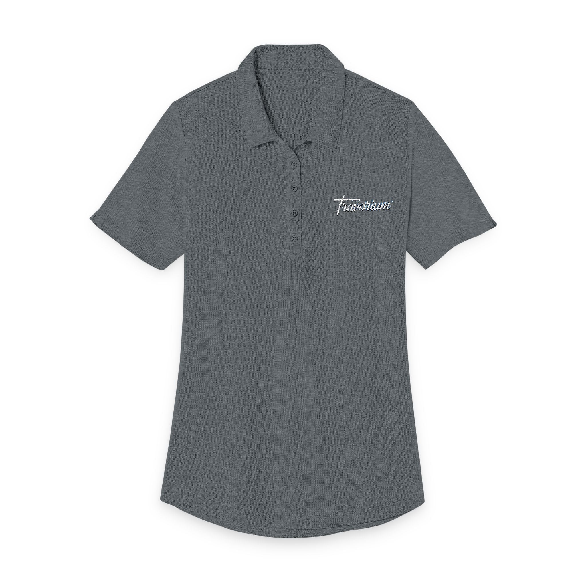 Travorium Women's Floral Polo Shirt